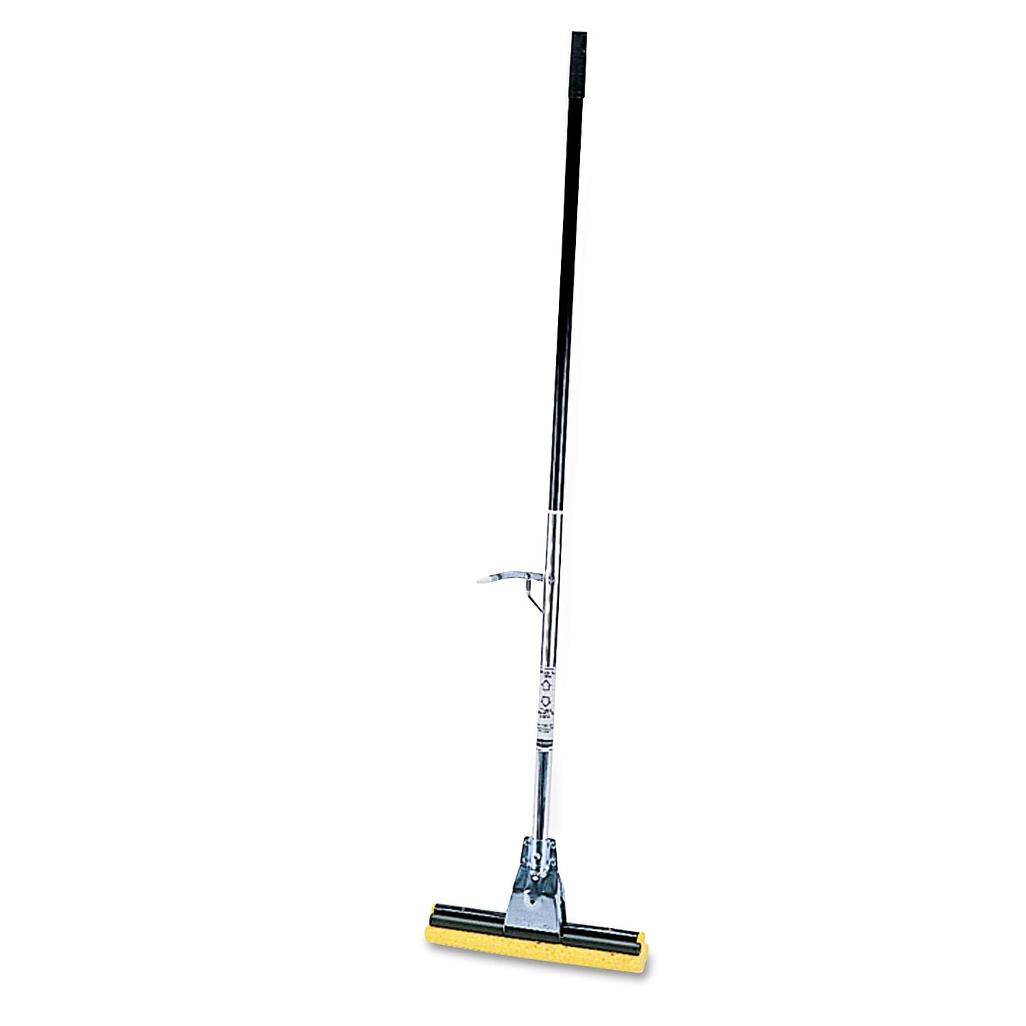 Steel Sponge Mop, 12" Yellow Cellulose Sponge Head, Bronze Steel Handle