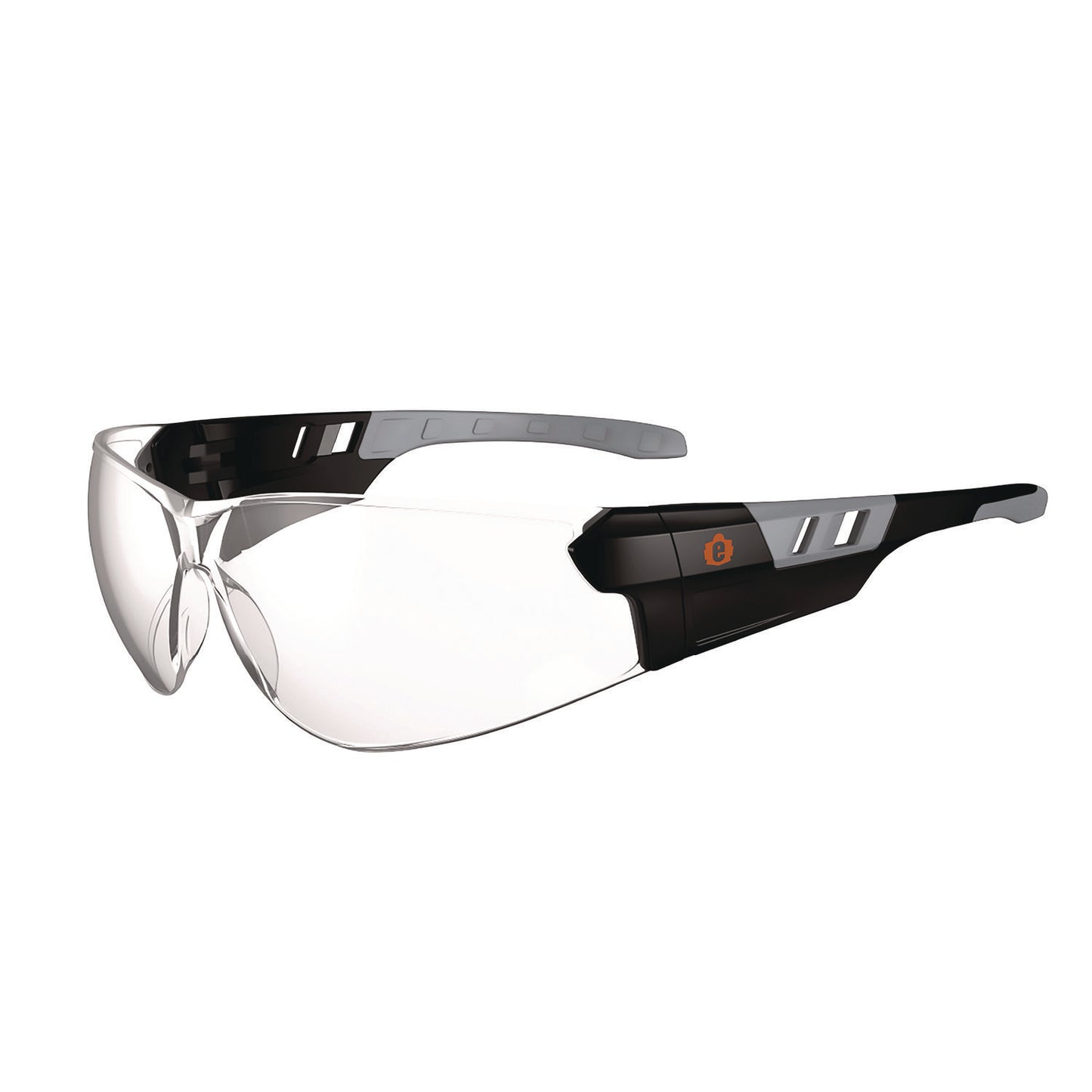 Skullerz SAGA Anti-Scratch Enhanced Anti-Fog Safety Glasses, Frameless, Clear Single Lens