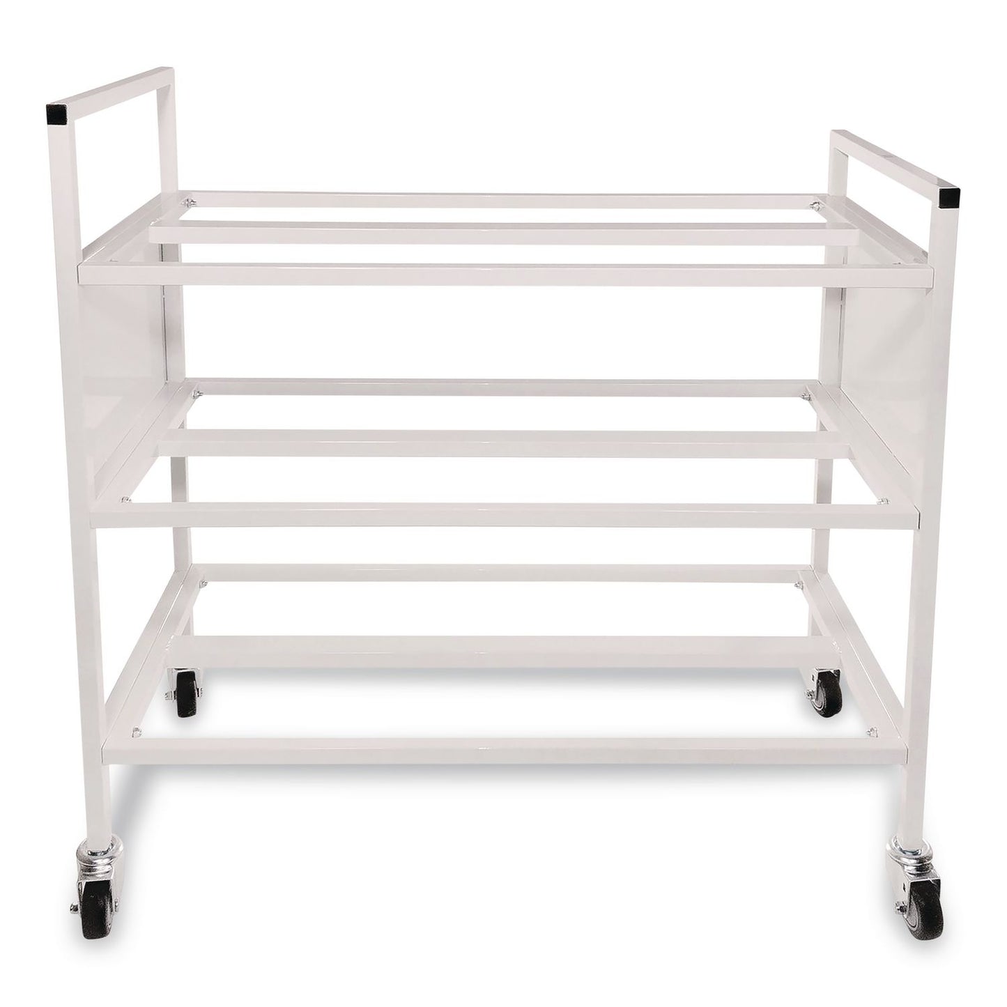 Double Wide Cart, Fits Approximately 24 Balls, Metal, 20" x 42" x 44", White