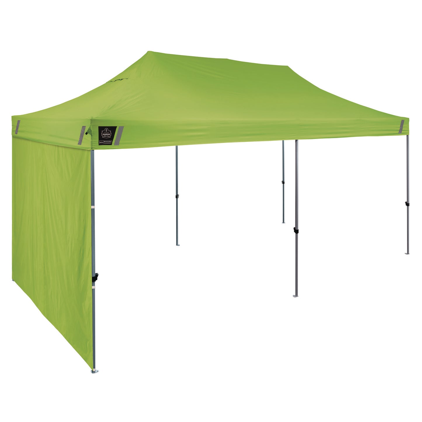 Shax 6091 Pop-Up Tent Sidewall, 120" x 120", Polyester, Lime