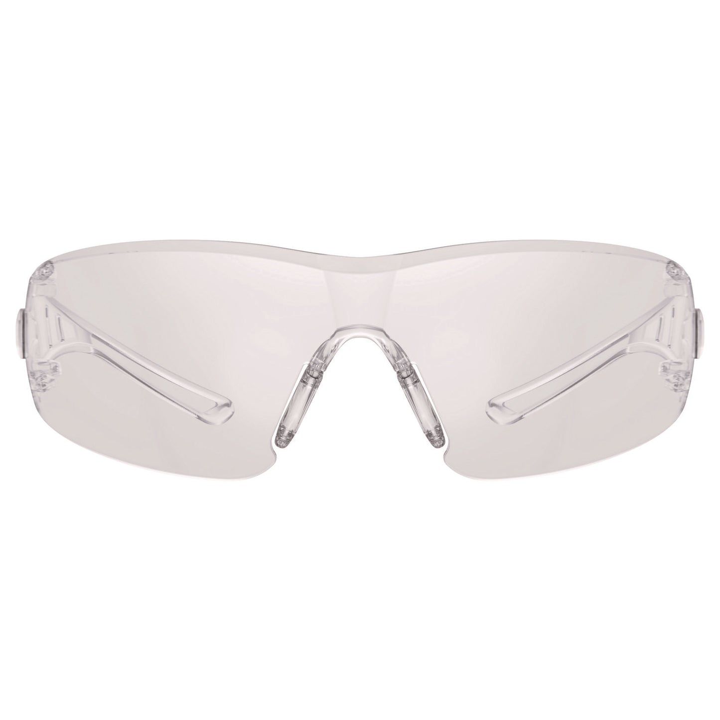Skullerz VORDR Safety Glasses, Frameless, Clear Single Lens, 12/Pack