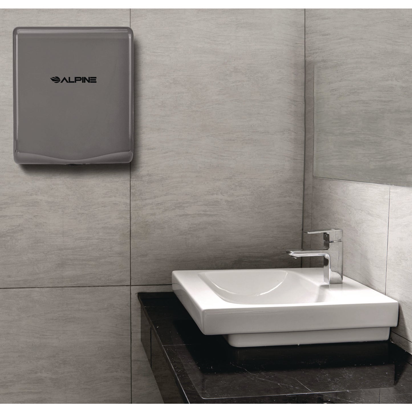 Willow Commercial 120V Automatic Hand Dryer, 3.93 x 11.25 x 12.63, Gray