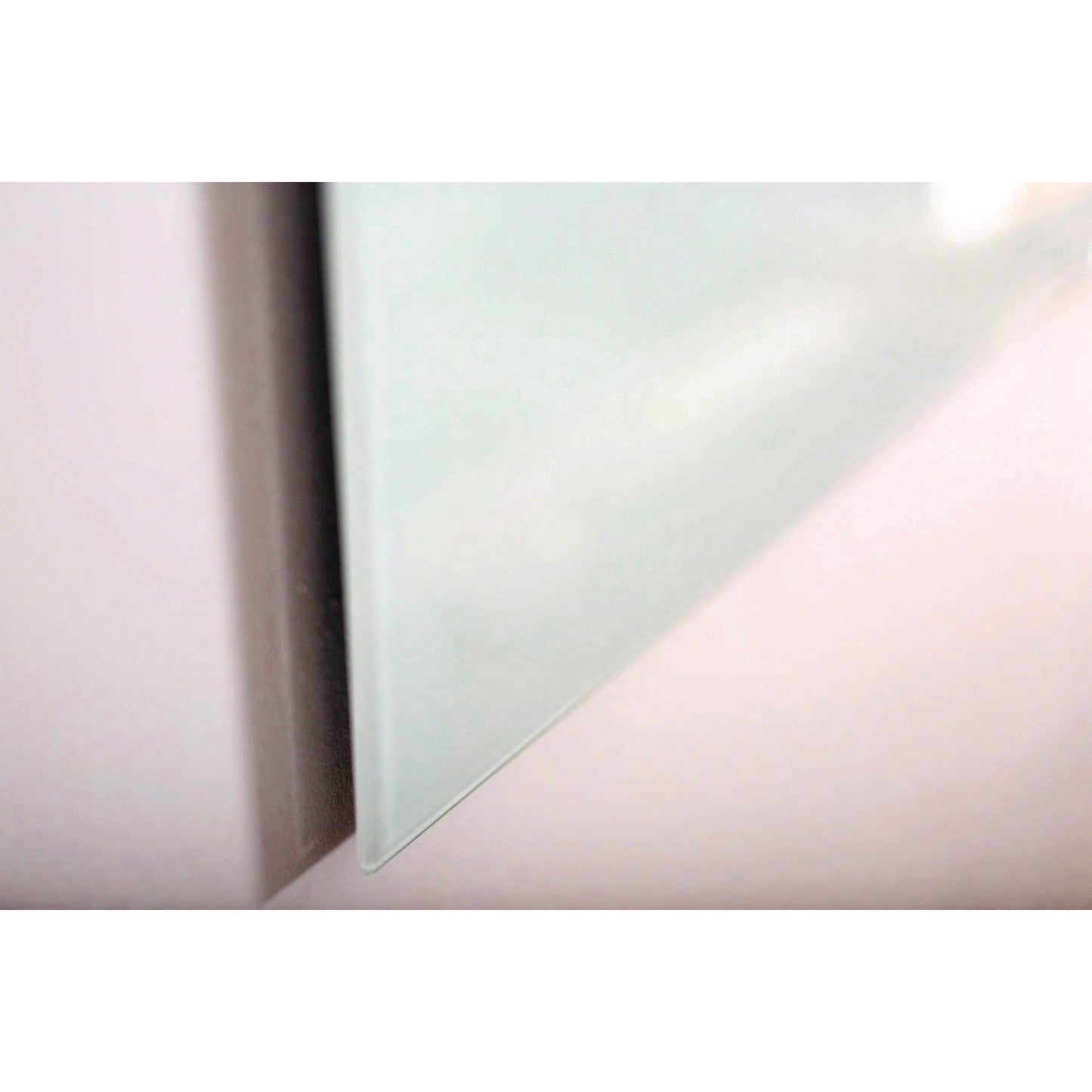 Magnetic Wall-Mounted Glass Board, 48" x 36", White Surface, Silver Aluminum Frame