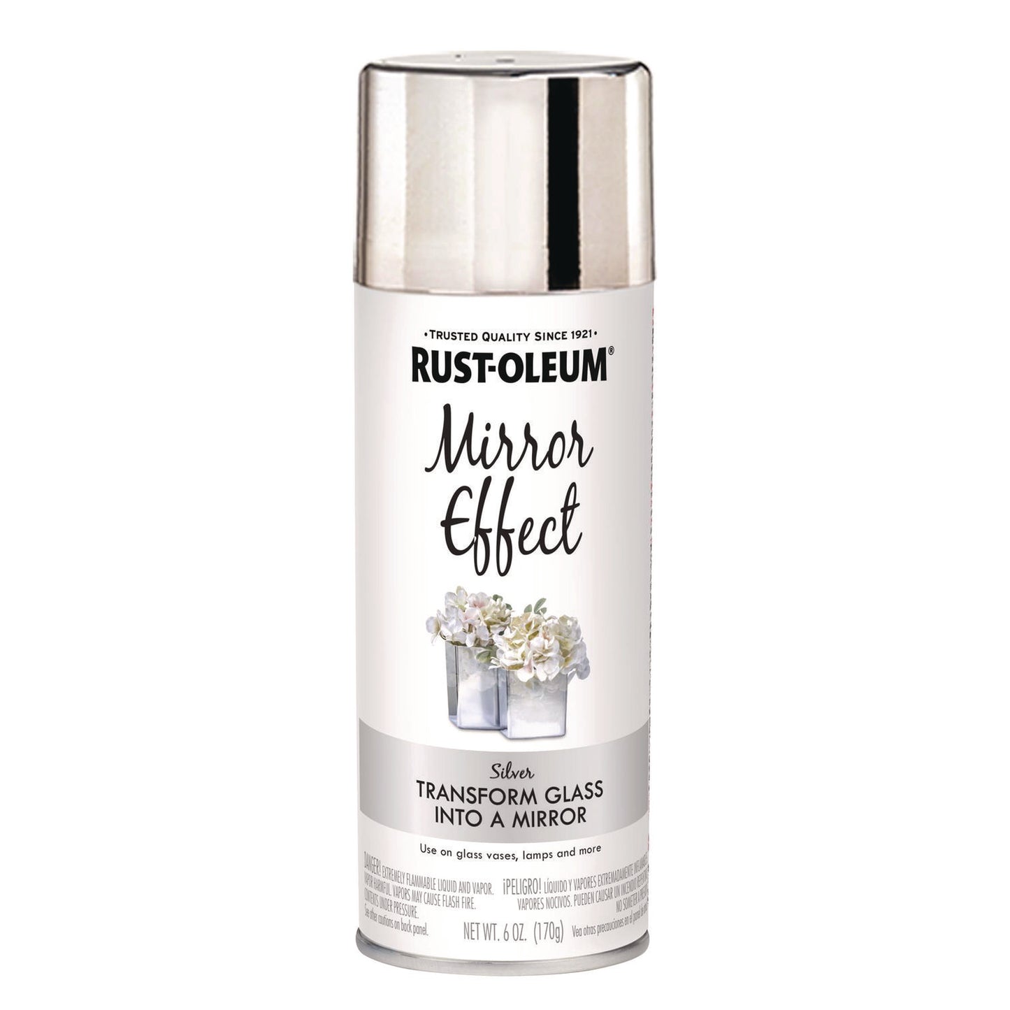 Specialty Mirror Effect Spray Paint, High Gloss Mirror, 6 oz Aerosol Can