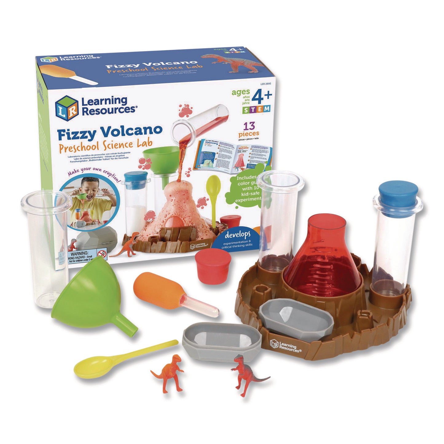 Fizzy Volcano Preschool Science Lab, Grades Pre-K to 2, 13 Pieces