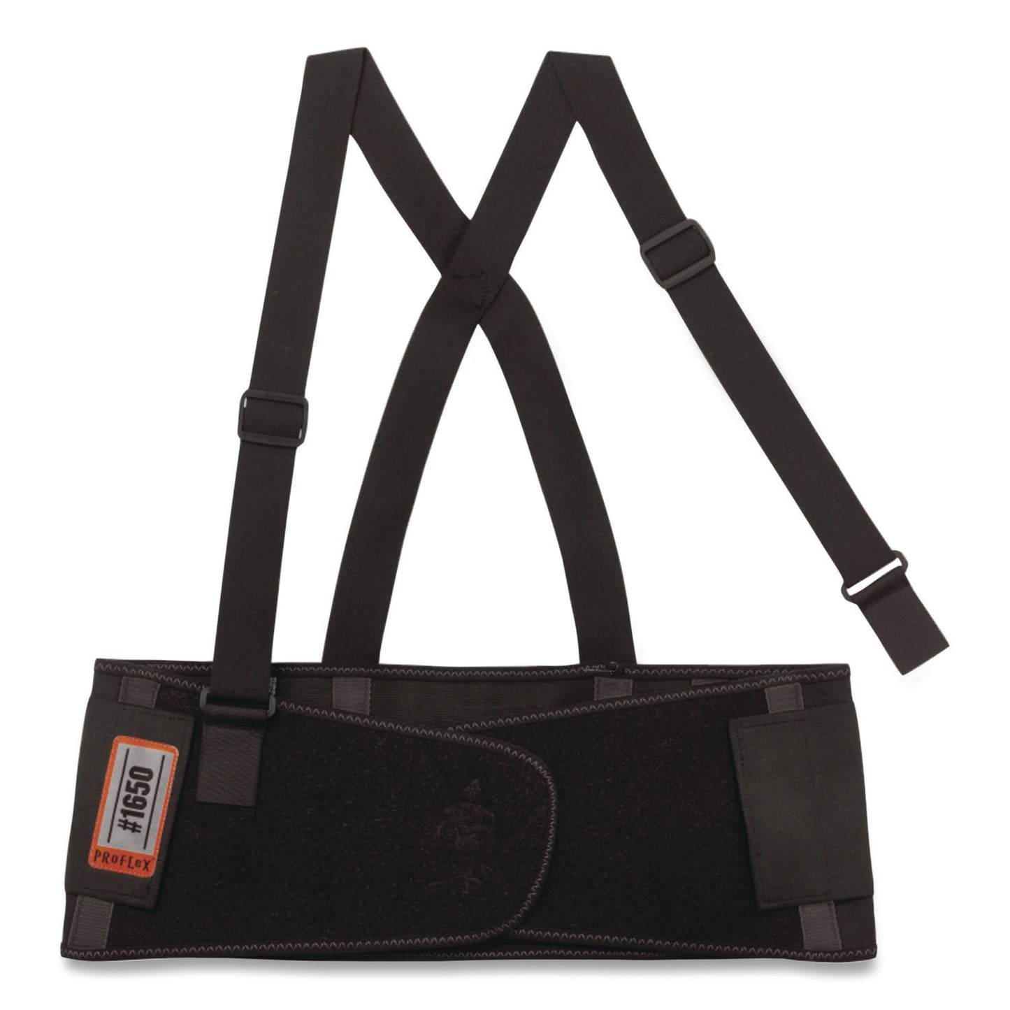 ProFlex 1650 Economy Elastic Back Support Brace, Large, 34" to 38" Waist, Black