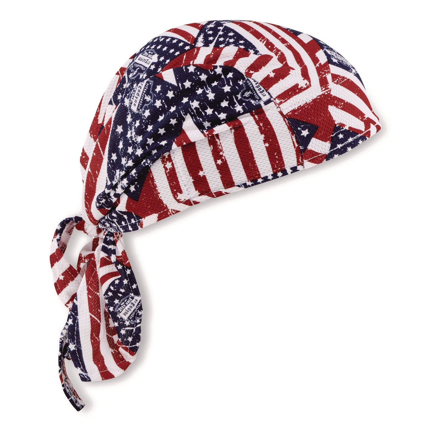 Chill-Its 6615 High-Performance Bandana Doo Rag with Terry Cloth Sweatband, One Size Fits Most, Stars and Stripes