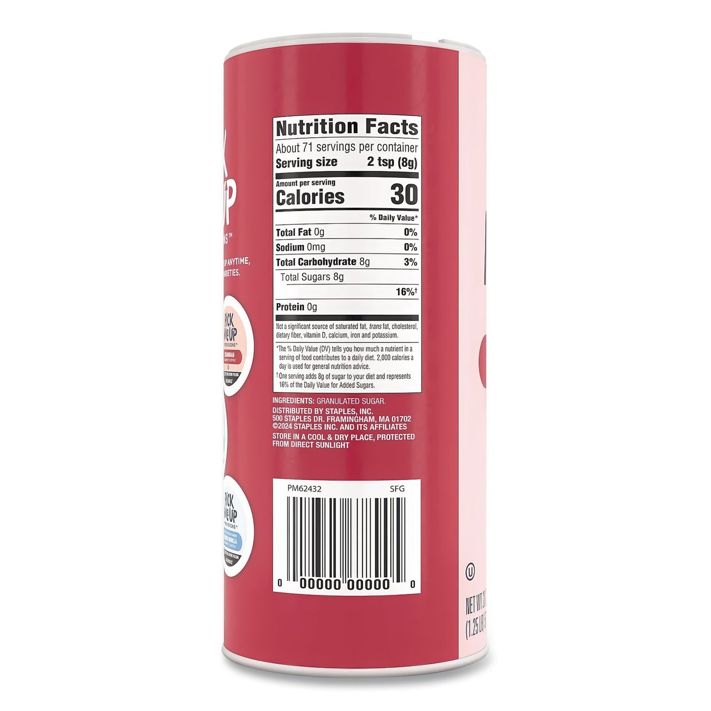 Pure Sugar Cane, 20 Oz Canister, 3/pack