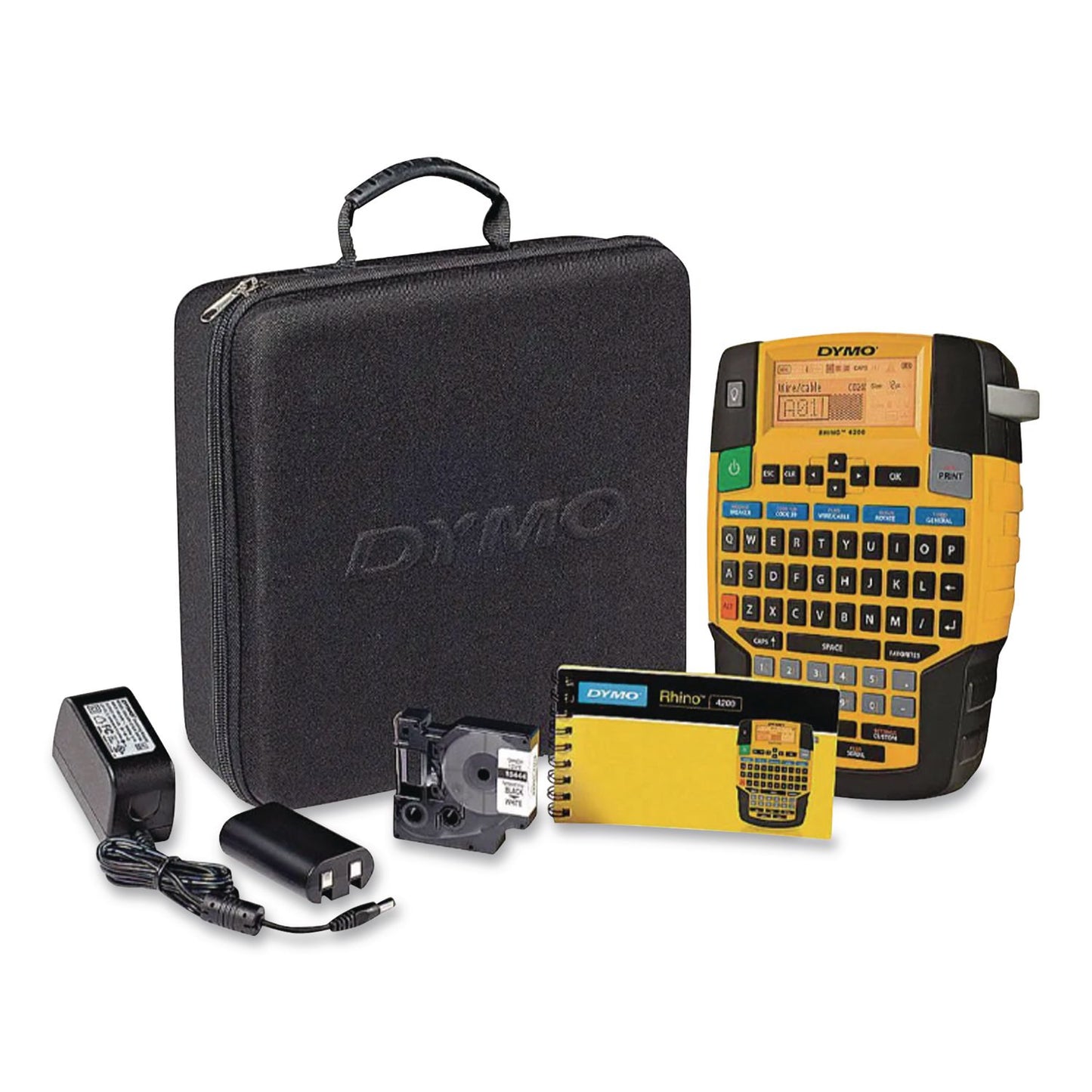 Rhino Industrial 4200 Label Maker, 1 Line, 4.06 X 8.46 X 2.24