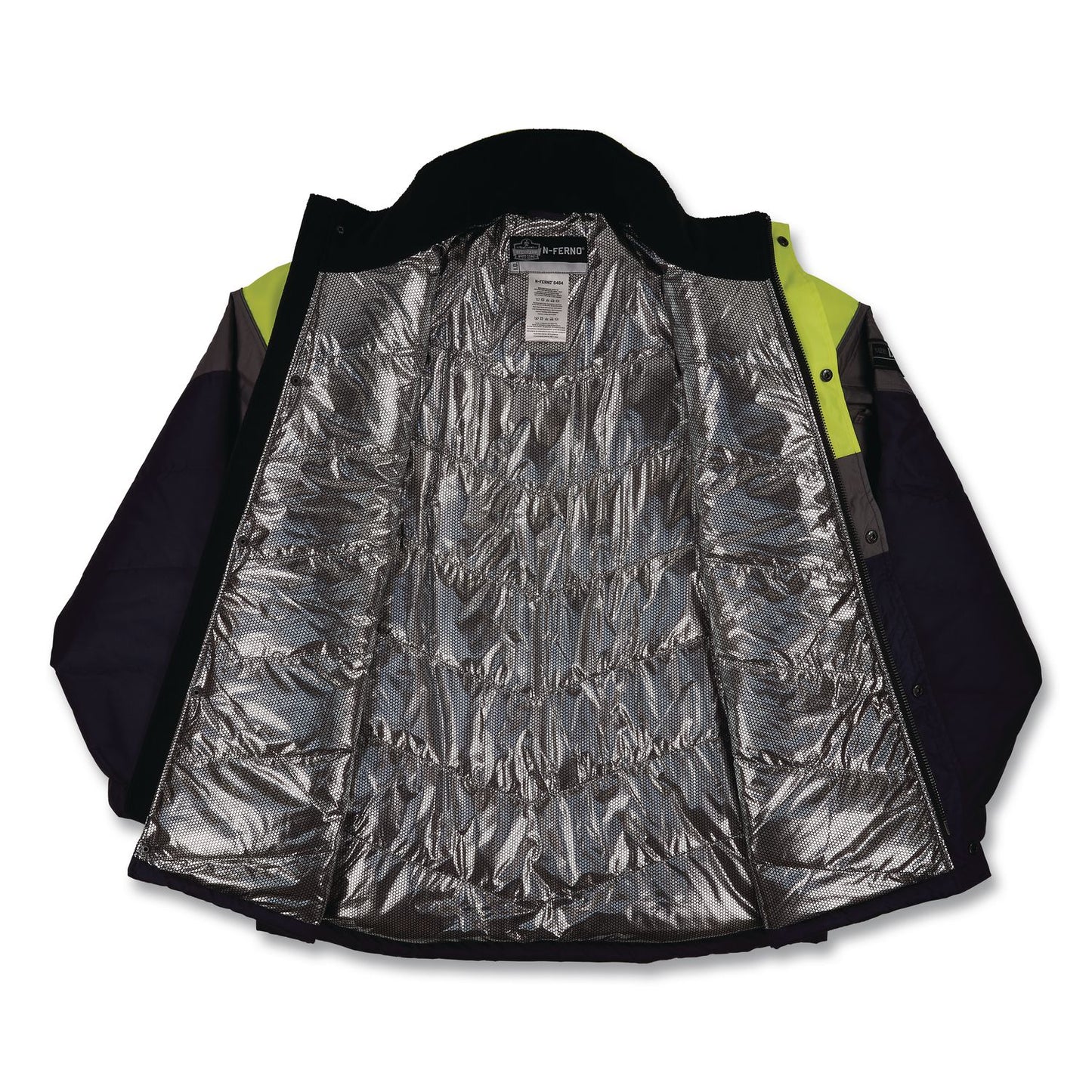 N-Ferno 6464 Insulated Freezer Jacket with AmpliFIRE Heat Reflective Lining, X-Small, Navy