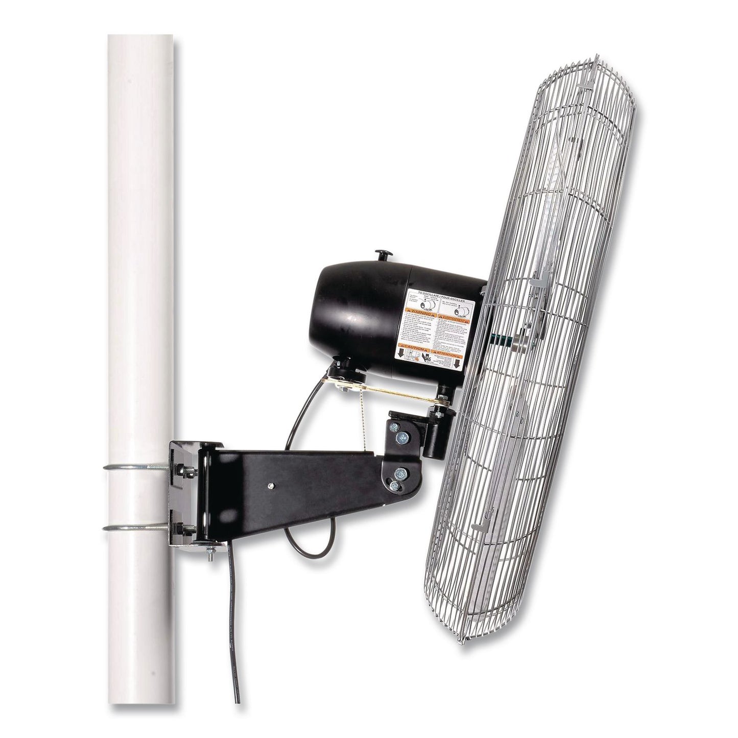 Deluxe Oscillating Fan, Pole or Column Mount, 30", 7,300 CFM, 1/2 hp