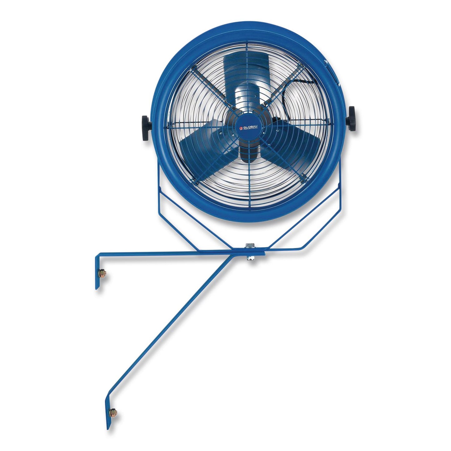 High Velocity Fan, Wall and Column Mount, 14", 1 Speed, Blue
