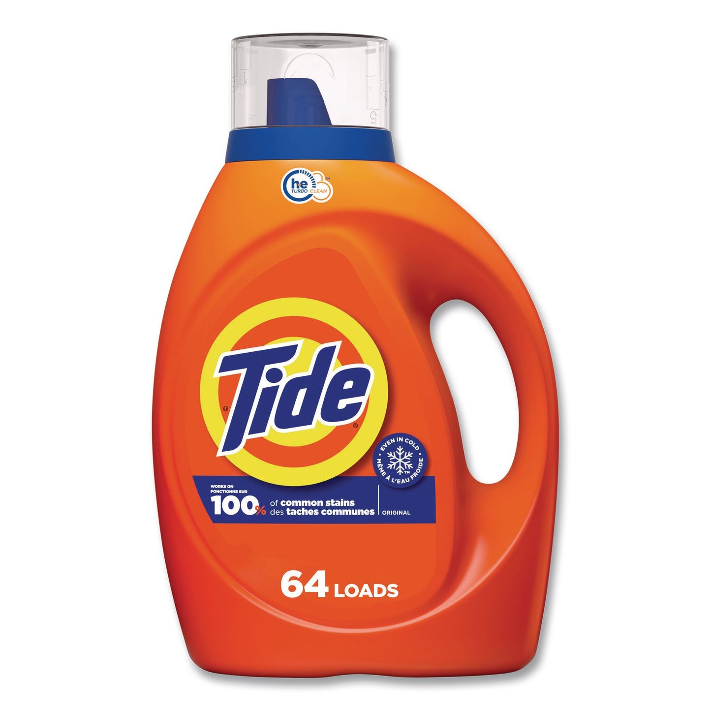HE Laundry Detergent, Original Scent, Liquid, 64 Loads, 80 oz Bottle