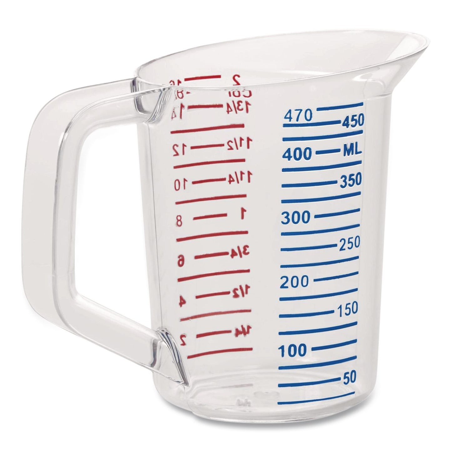 Bouncer Measuring Cup, 16 oz, Plastic, Clear