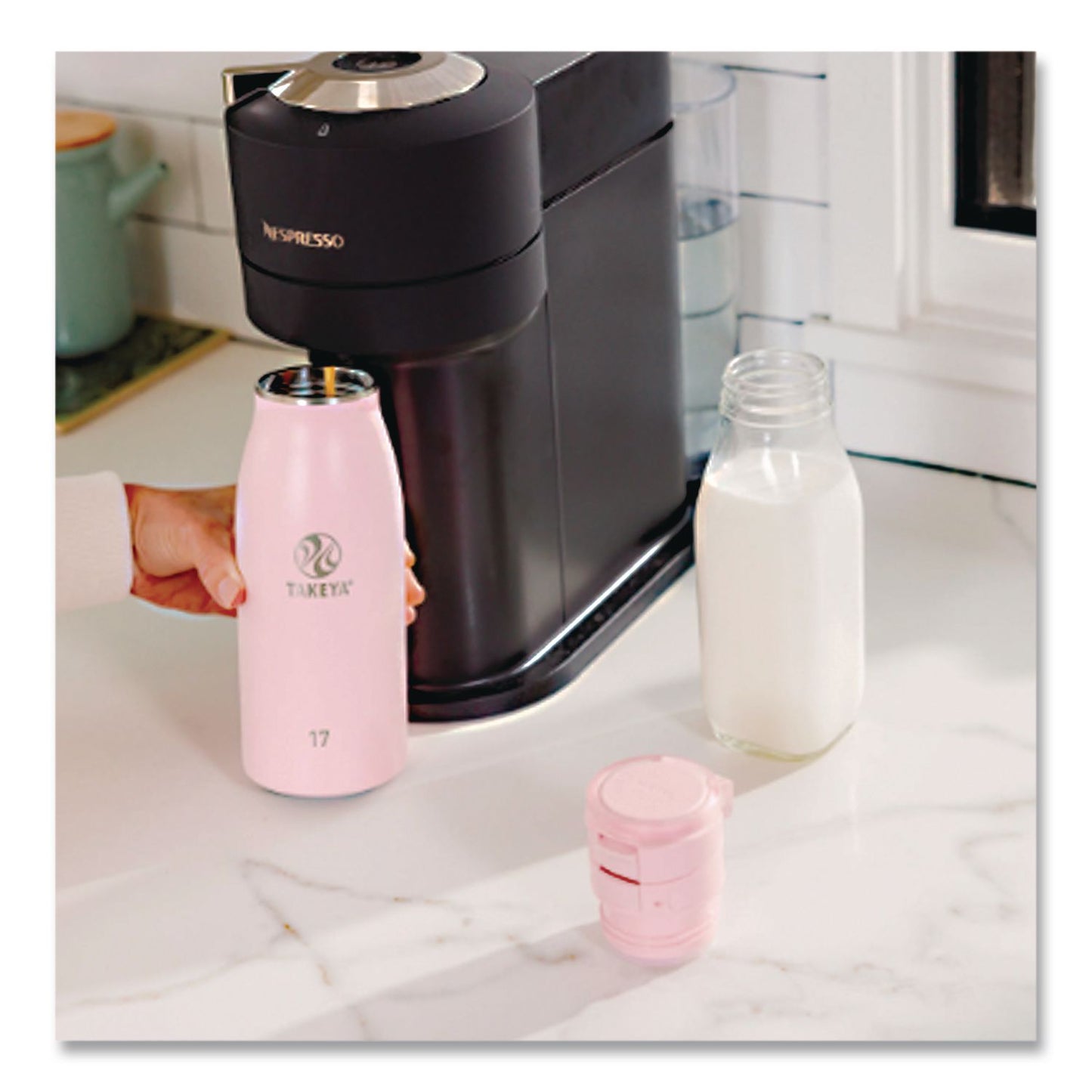 Traveler Stainless Steel Vacuum Insulated Travel Mug, 17 oz, Blush