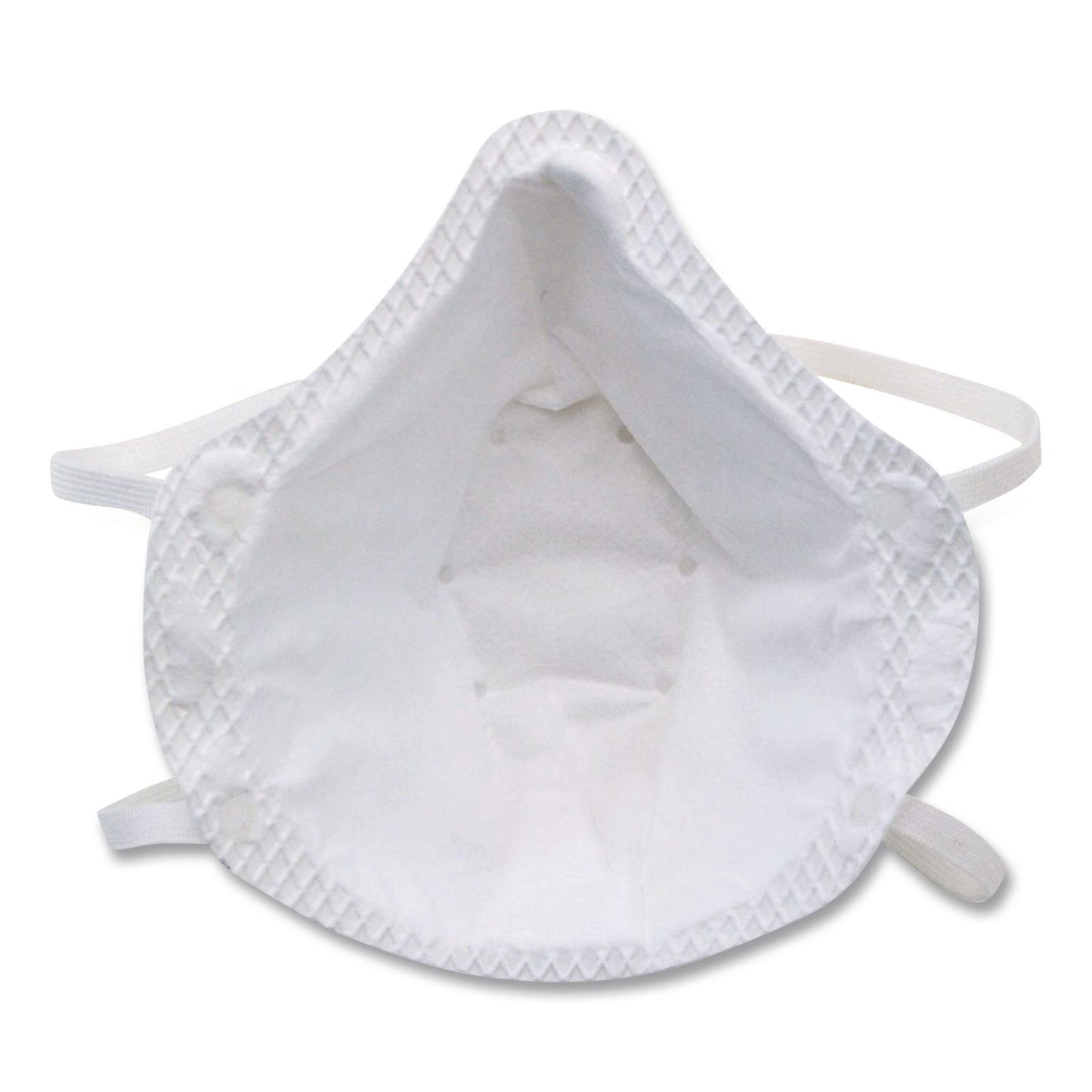 ONE-Fit N95 Single-Use Molded-Cup Particulate Respirator, One Size Fits Most, White, 10/Pack