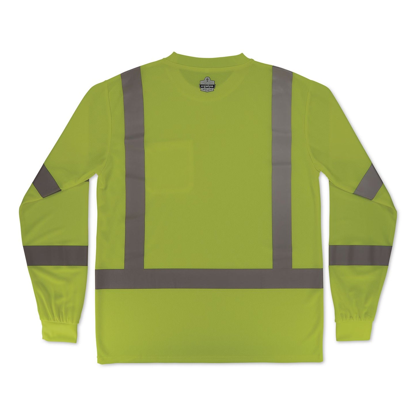 GloWear 8368 Class 3 Essential Hi-Vis Long Sleeve T-Shirt, X-Small, Lime