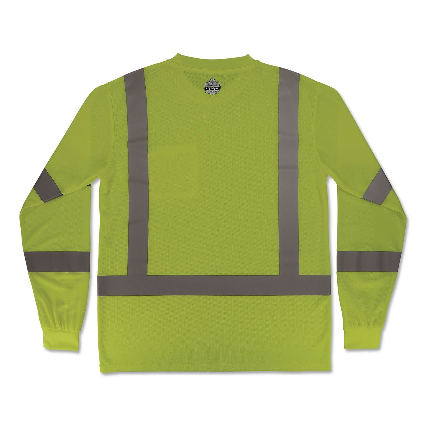 GloWear 8368 Class 3 Essential Hi-Vis Long Sleeve T-Shirt, X-Large, Lime