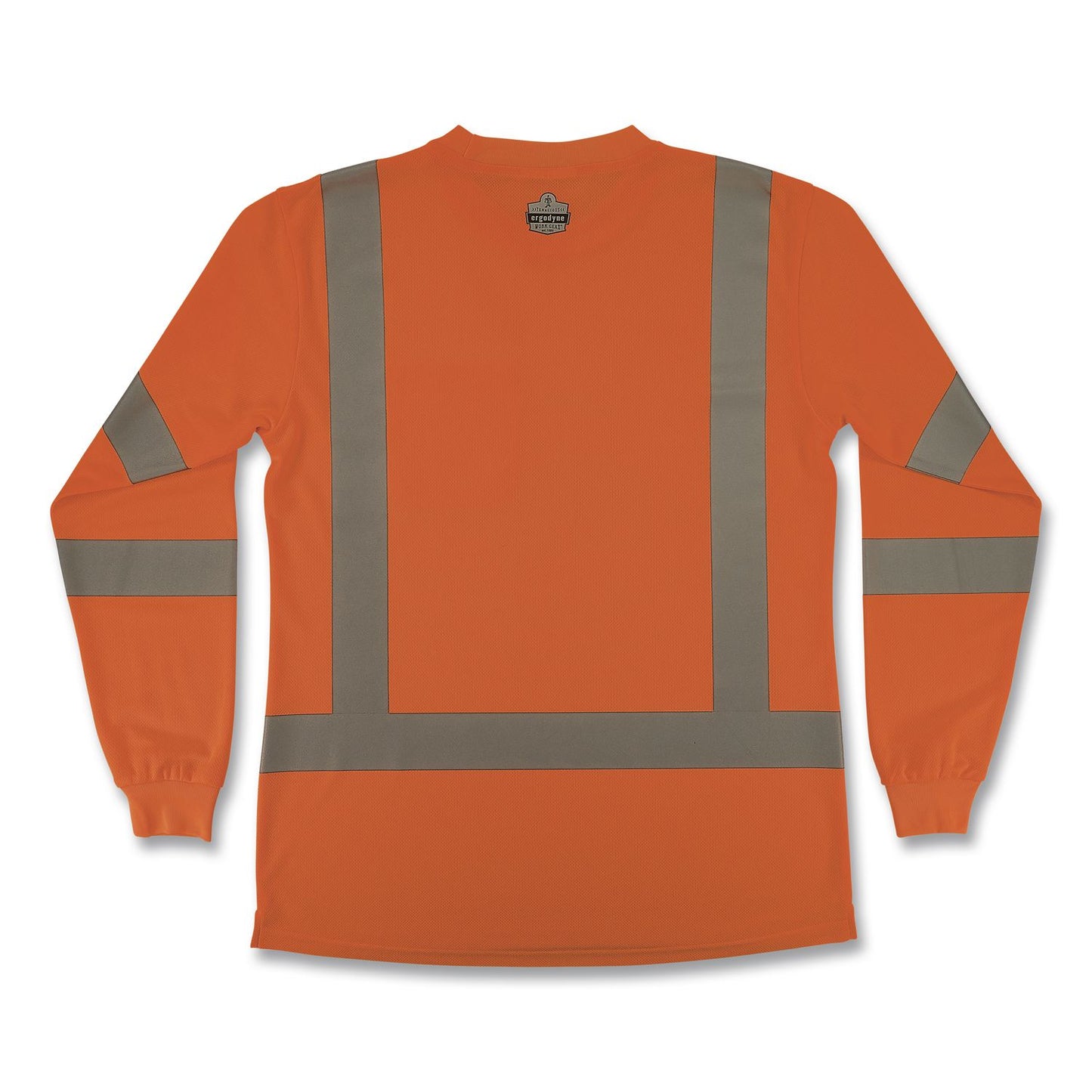 GloWear 8374 Class 3 Women's Essential Hi-Vis Long Sleeve T-Shirt, Small, Orange