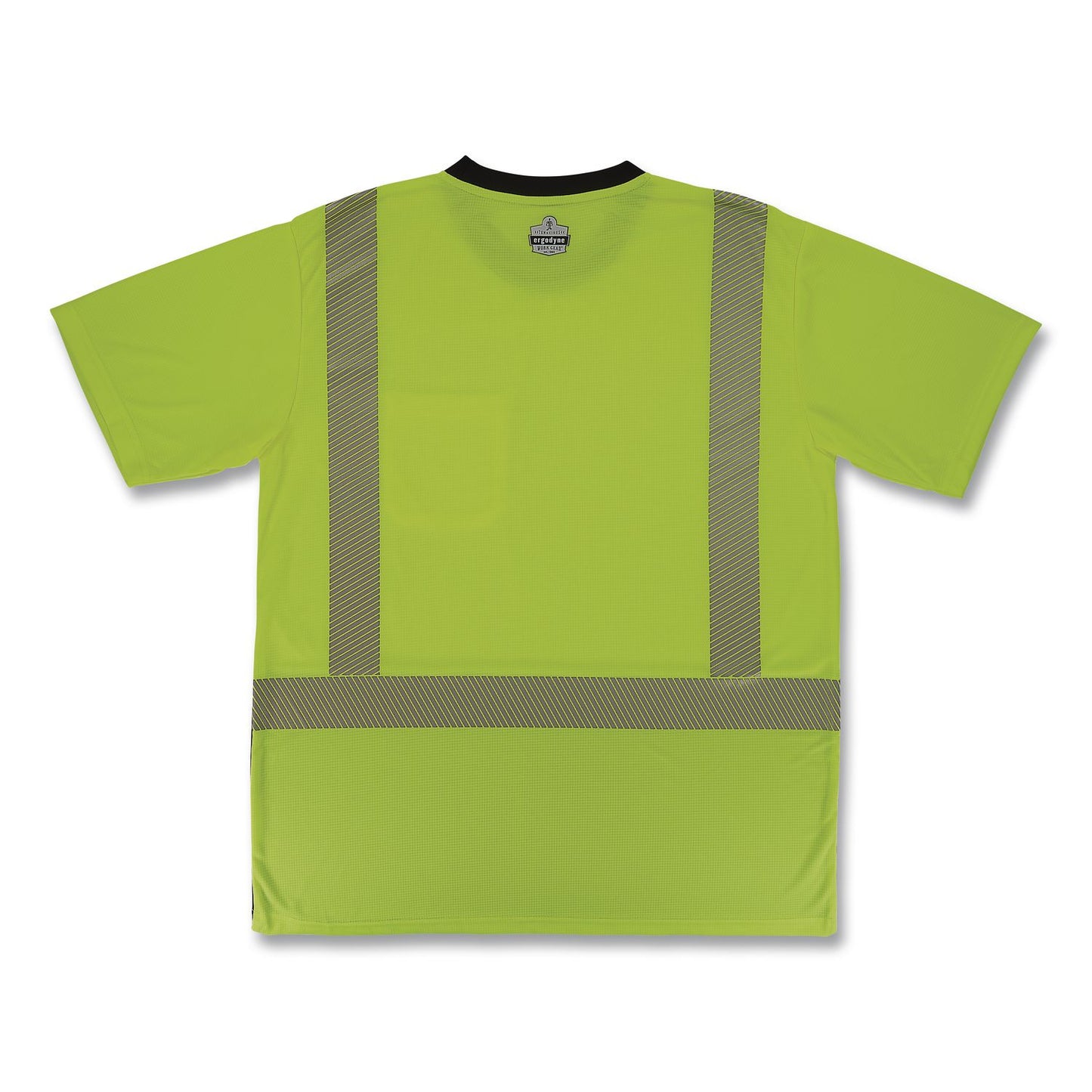 GloWear 8294BK Class 2 Performance Hi-Vis T-Shirt with Black Bottom, 5X-Large, Lime