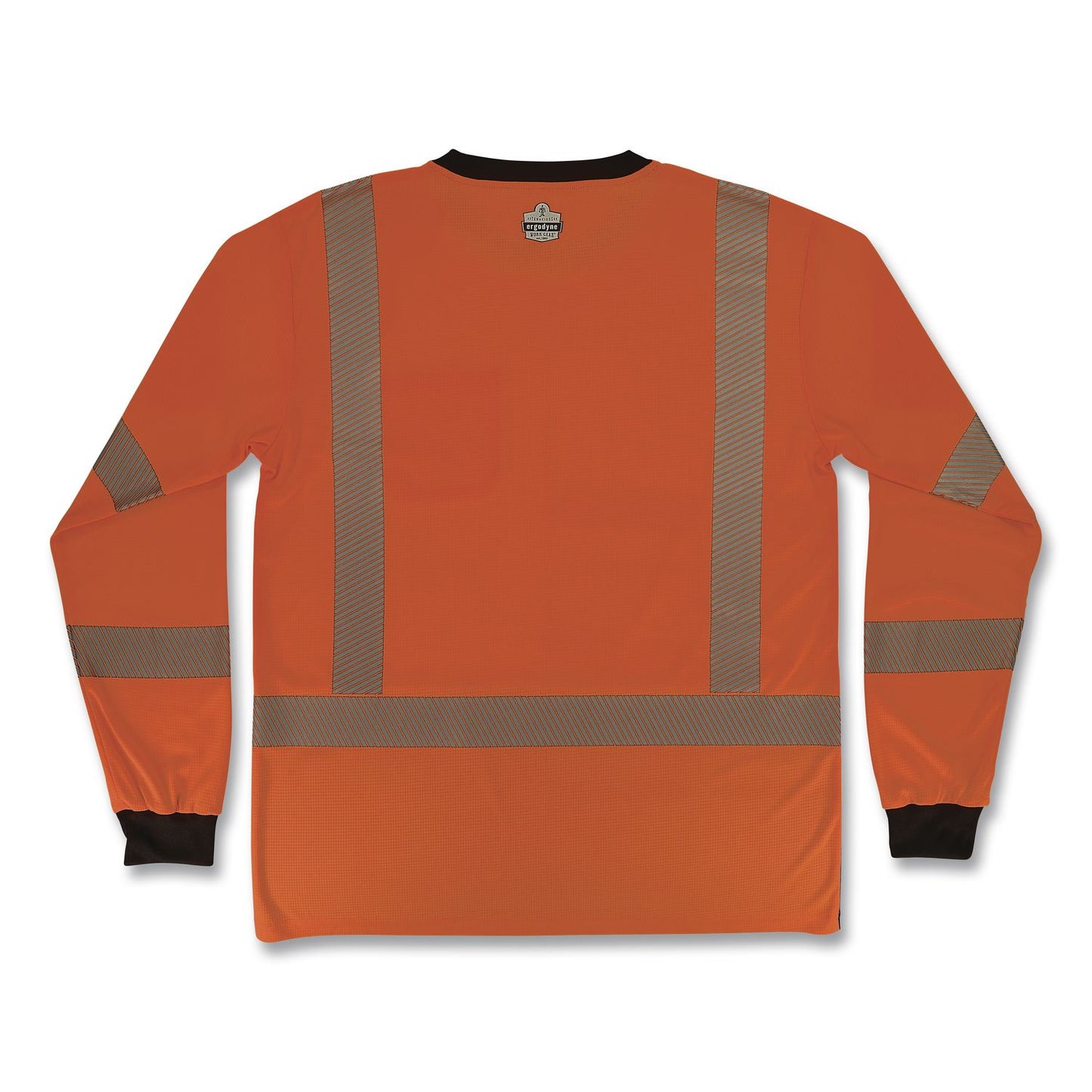 GloWear 8371BK Class 3 Performance Hi-Vis Long Sleeve T-Shirt with Black Bottom, X-Large, Orange