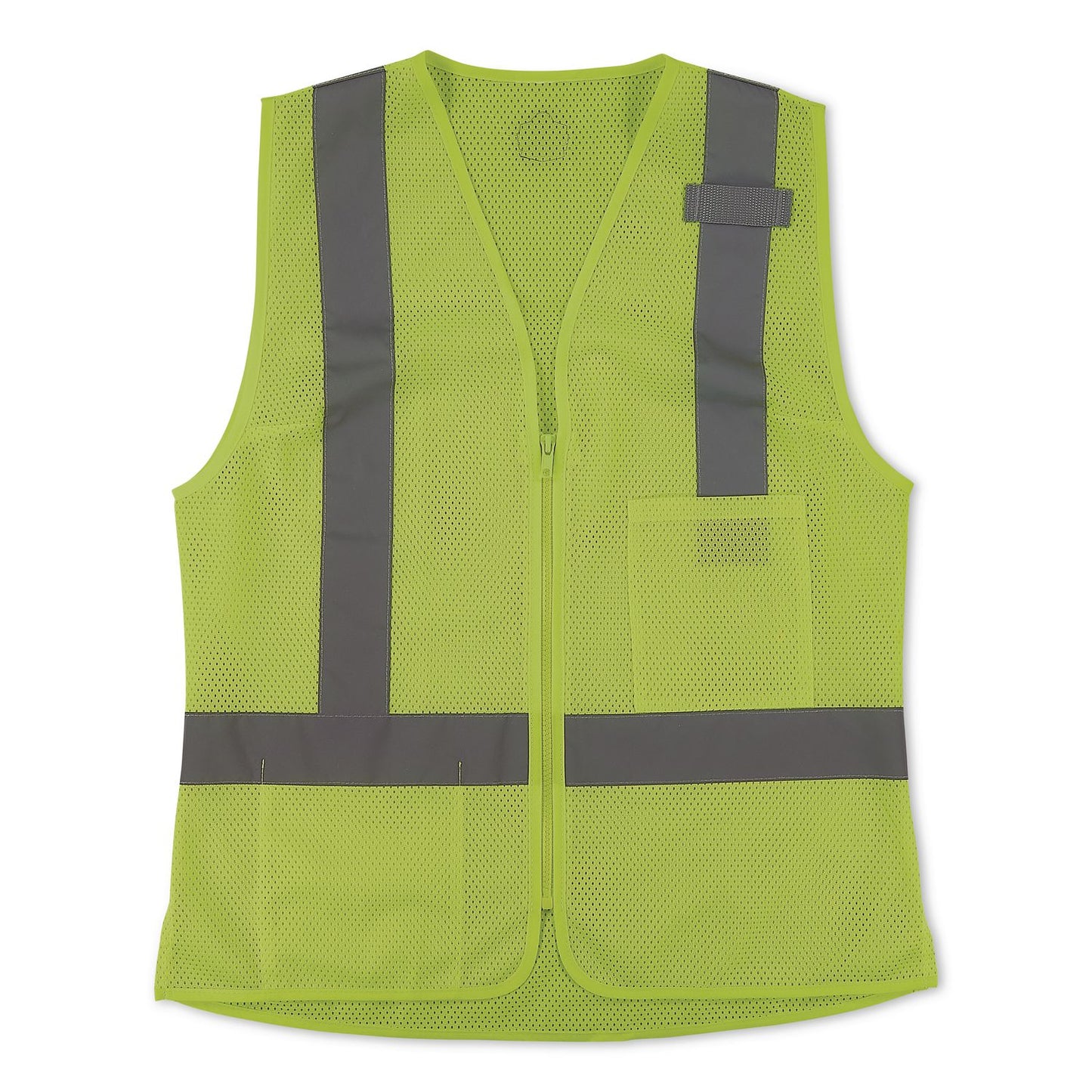 GloWear 8210ZW-S Class 2 Women's Hi-Vis Vest with Zipper, Polyester, Medium, Lime