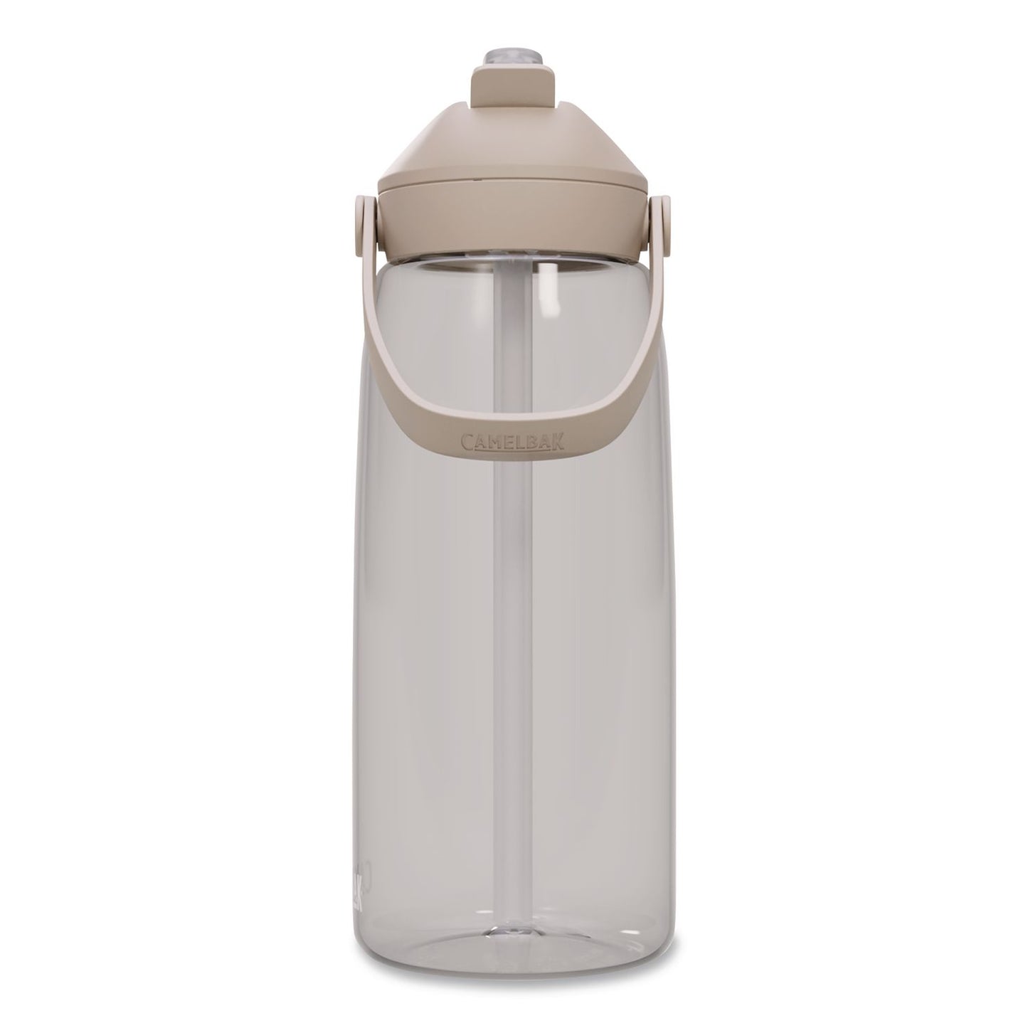 Thrive FlipStraw Plastic Water Bottle, 32 oz, Clear