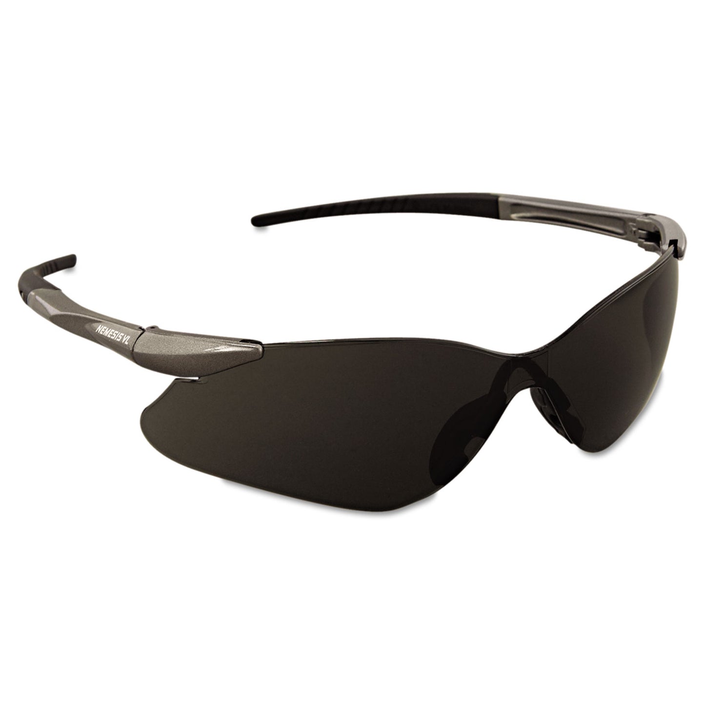 Nemesis VL Safety Glasses, Frameless, Smoke Single Lens