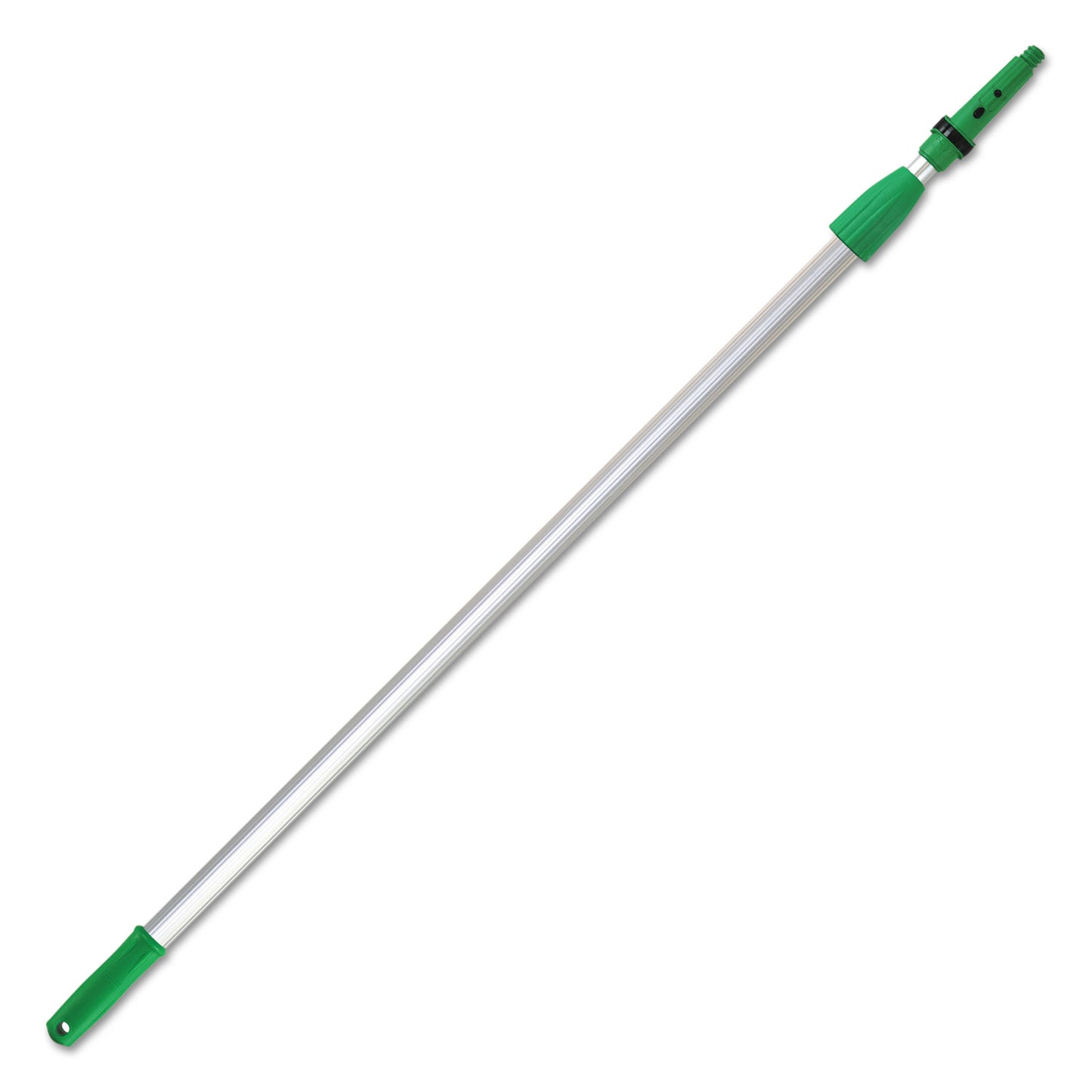 Opti-Loc Extension Pole, 8 Ft, Two Sections, Green/silver