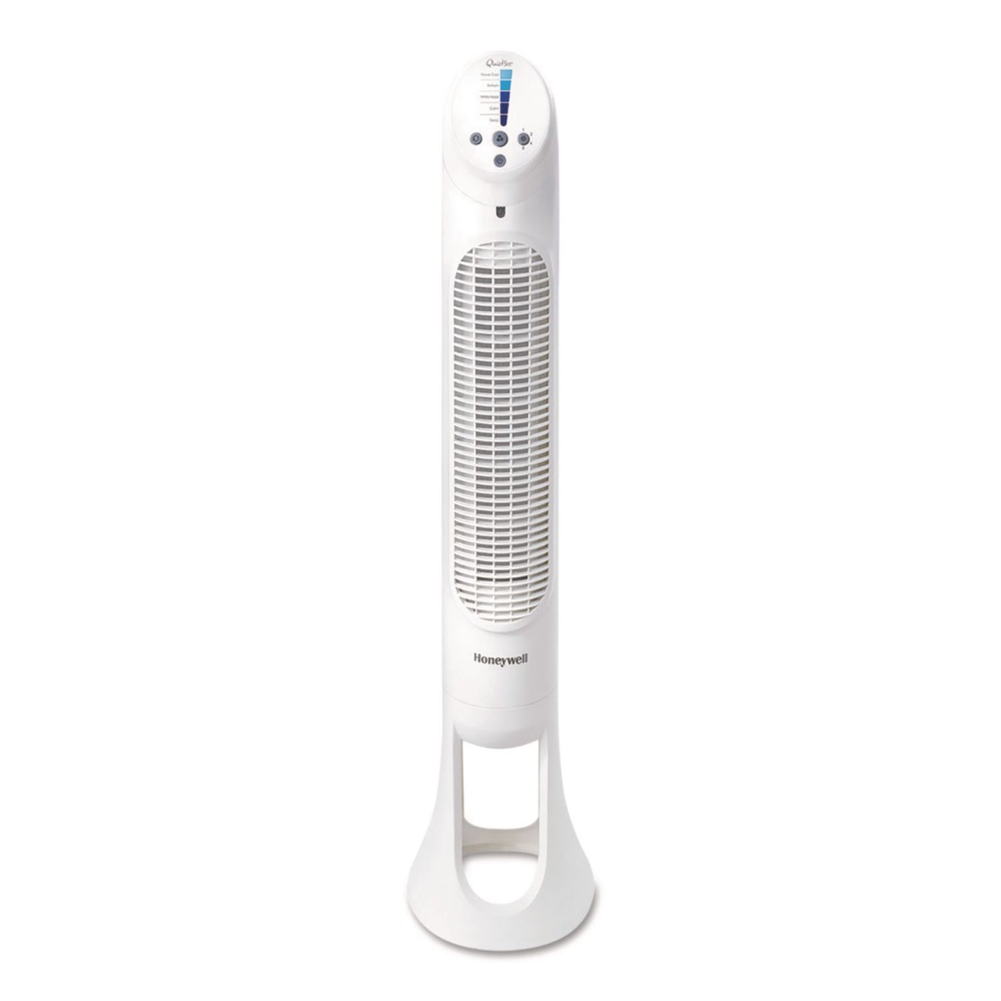 QuietSet Whole Room Tower Fan, 5 Speeds, White