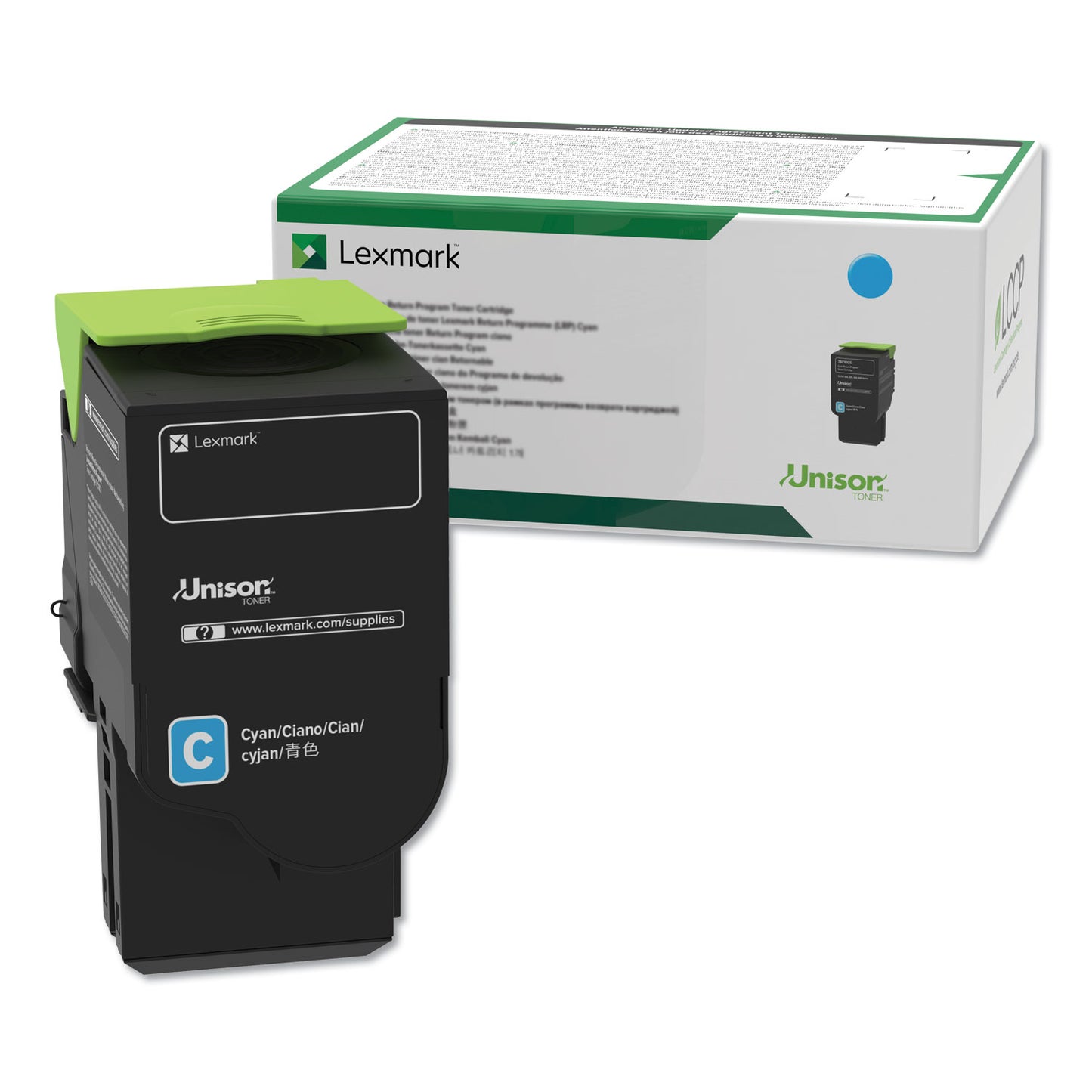 C231hc0 Return Program High-Yield Toner, 2,300 Page-Yield, Cyan
