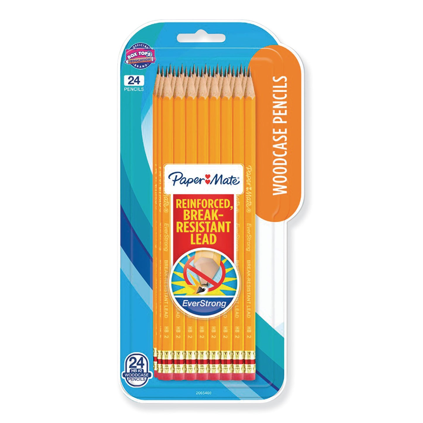 EverStrong #2 Pre-Sharpened Woodcase Pencils, HB (#2), Black Lead, Yellow Barrel, Dozen