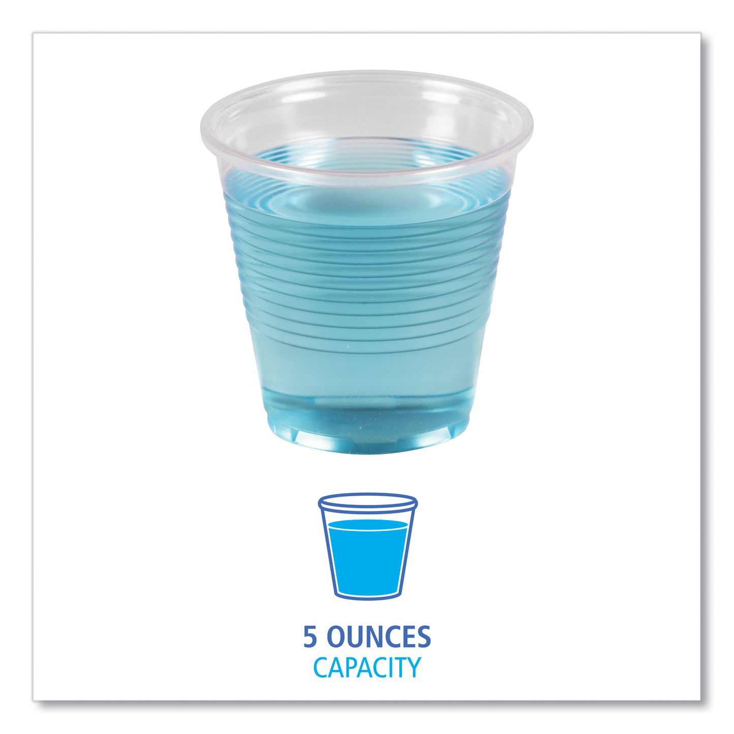 Translucent Plastic Cold Cups, 5 oz, 100/Pack