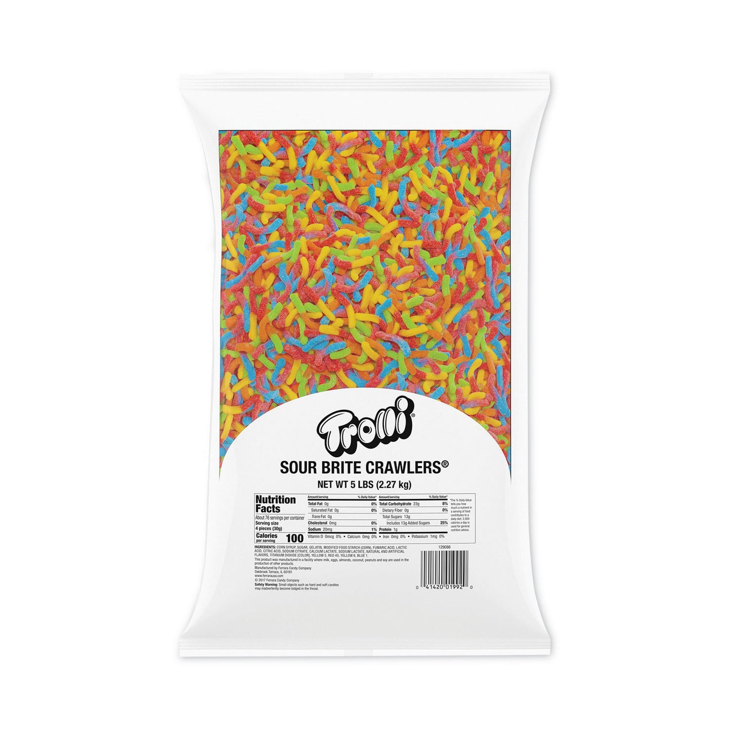 Sour Brite Crawlers, Assorted, 5 lb Bag