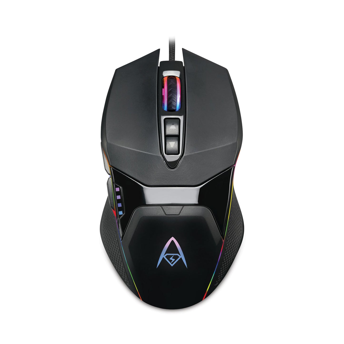 iMouse X5 Illuminated Seven-Button Gaming Mouse, USB 2.0, Left/Right Hand Use, Black