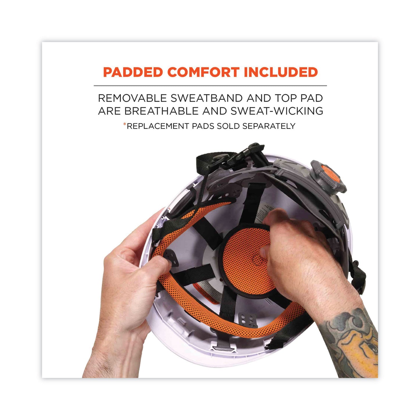 Skullerz 8974 Class E Safety Helmet, Micro Front Brim, 6-Point Standard Ratchet, One Size Fits Most (6.5 to 8), White
