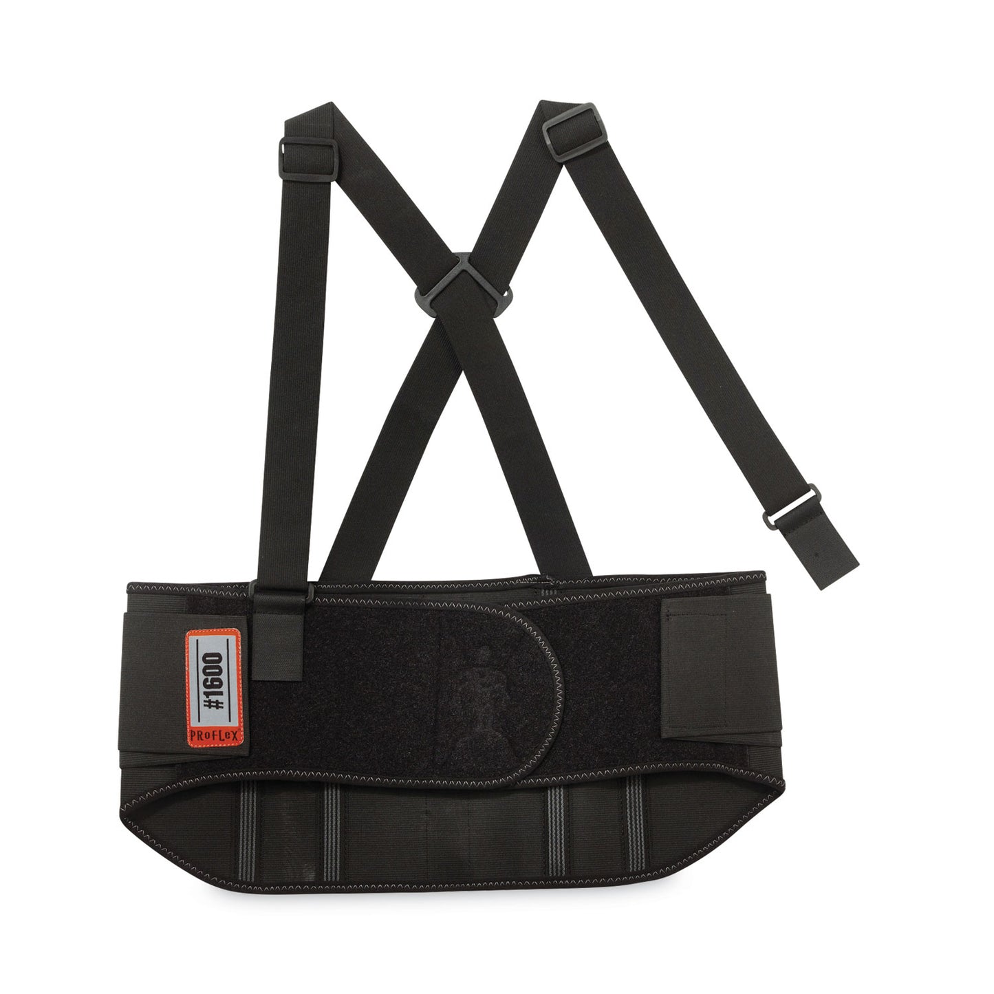 ProFlex 1600 Standard Elastic Back Support Brace, Small, 25" to 30" Waist, Black