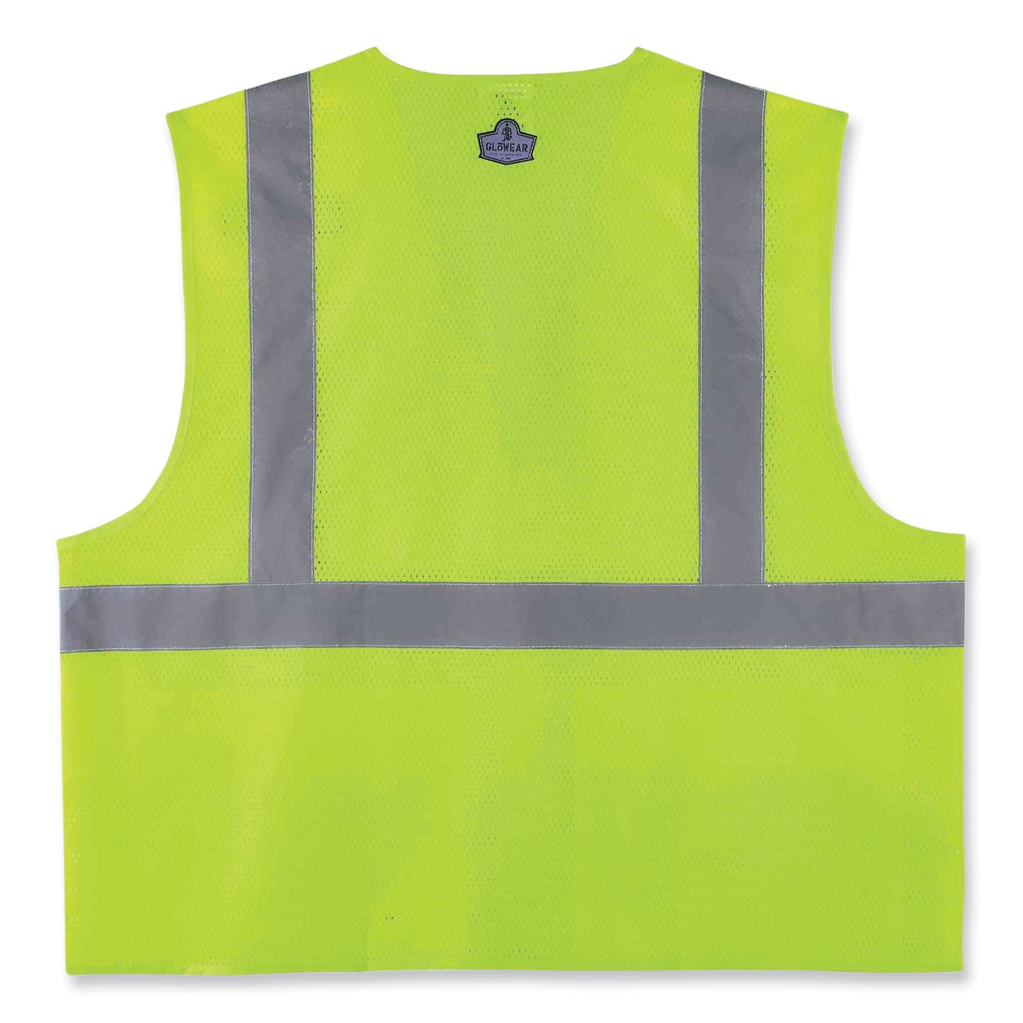 GloWear 8220HL Class 2 Standard Mesh Hook and Loop Vest, Polyester, Small/Medium, Lime