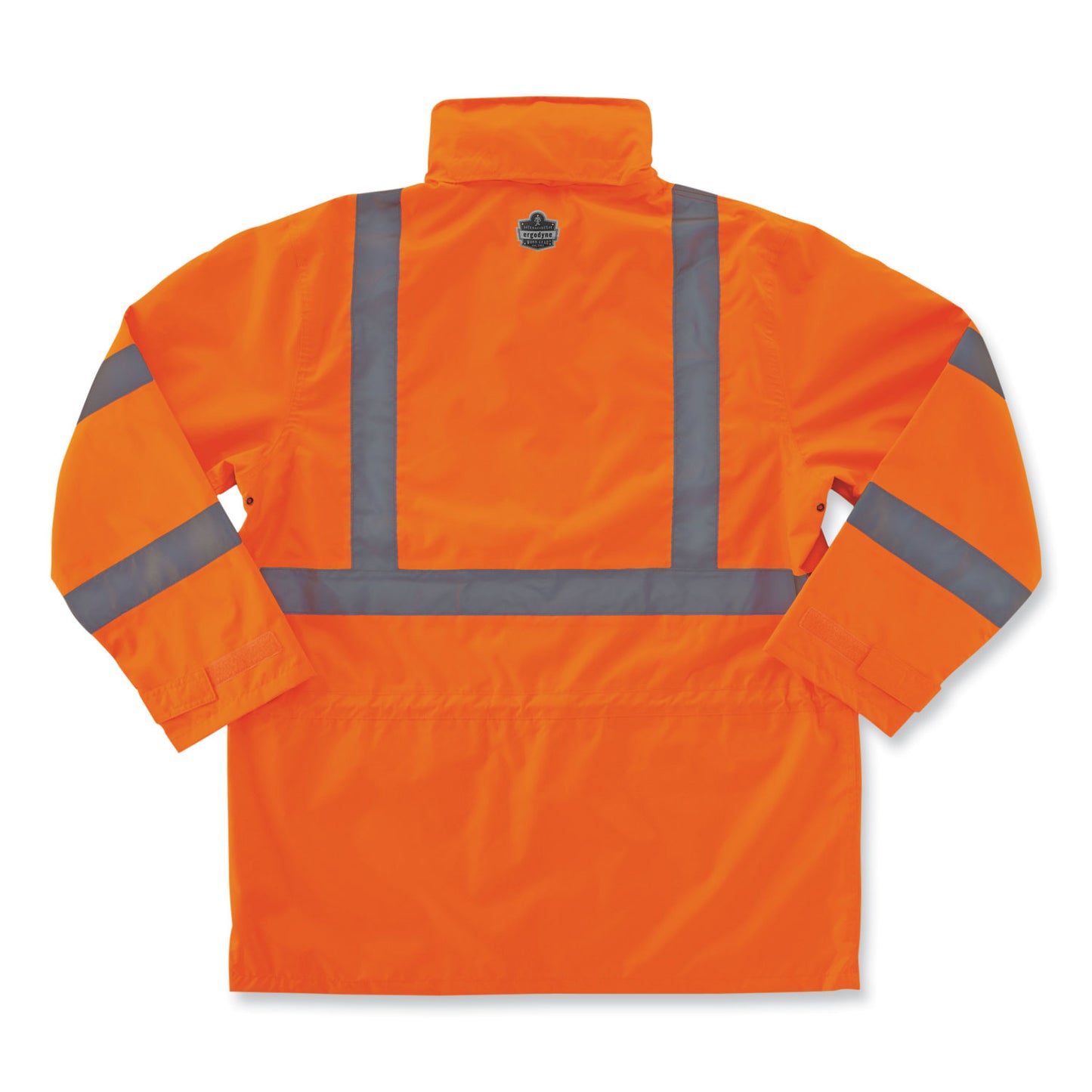 GloWear 8365 Class 3 Hi-Vis Rain Jacket, Polyester, 3X-Large, Orange