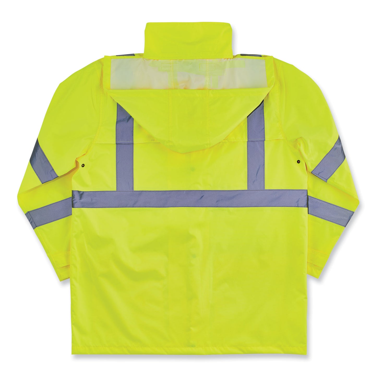 GloWear 8366 Class 3 Lightweight Hi-Vis Rain Jacket, Polyester, Small, Lime