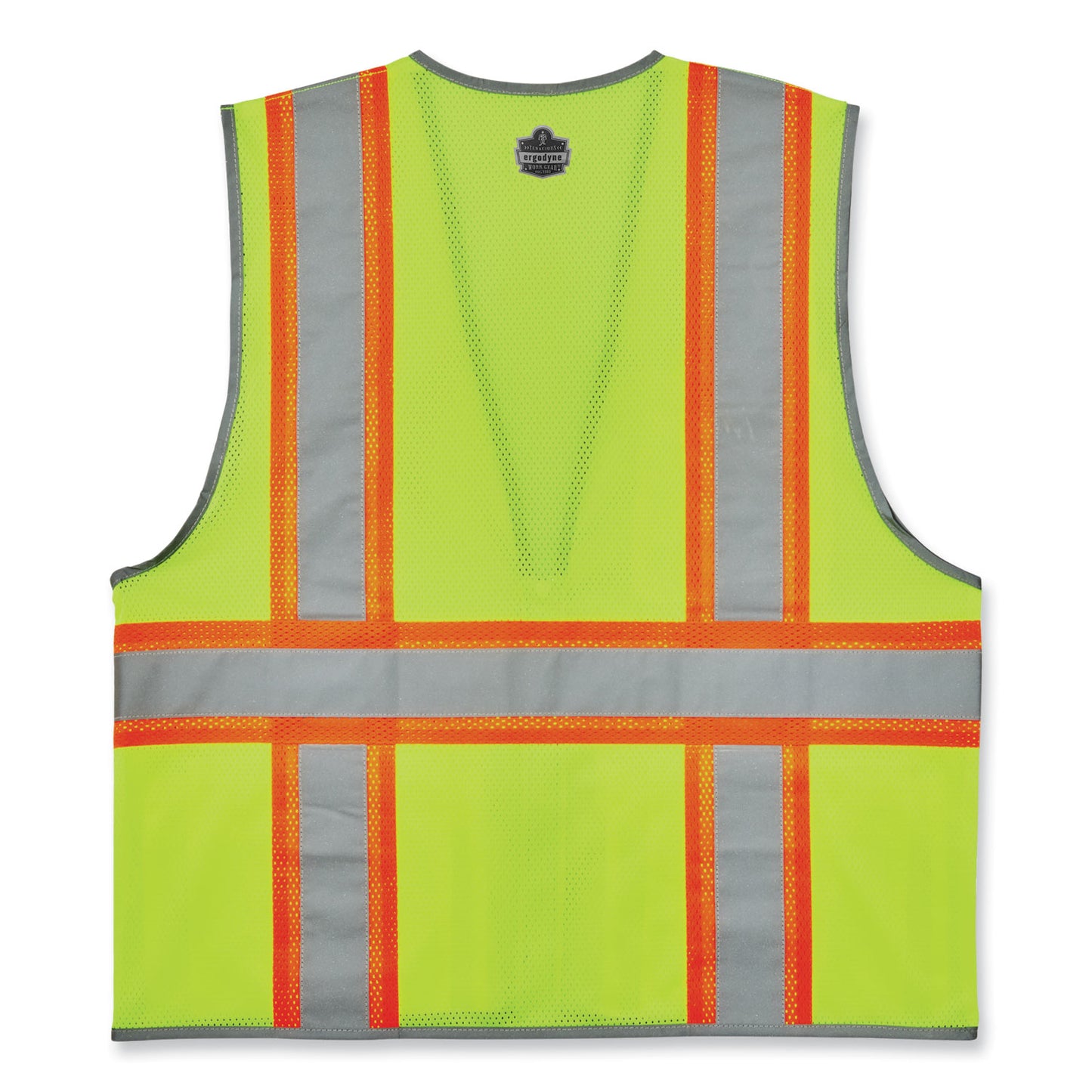 GloWear 8246Z-S Single Size Class 2 Two-Tone Mesh Vest, Polyester, X-Large, Lime