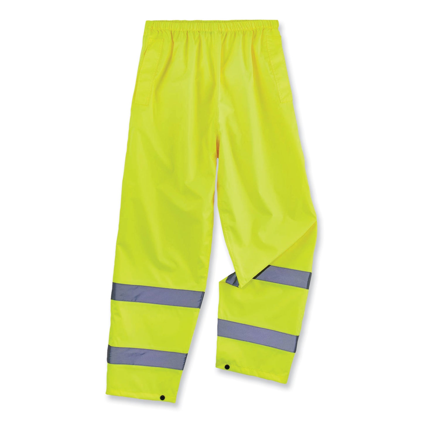 GloWear 8916 Class E Lightweight Hi-Vis Rain Pants, Large, Lime