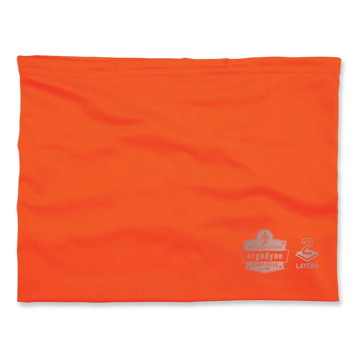 Chill-Its 6489 2-Layer Cooling Performance Knit Multi-Band, Polyester/Spandex, Large/X-Large, Hi-Vis Orange