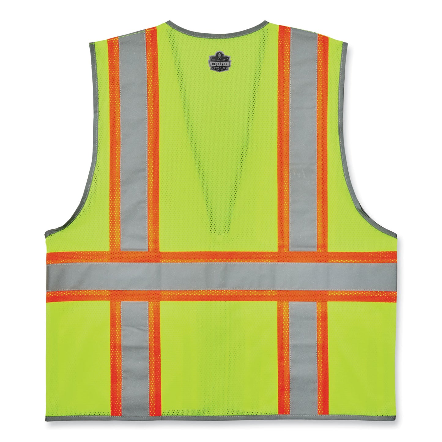 GloWear 8246Z-S Single Size Class 2 Two-Tone Mesh Vest, Polyester, 2X-Large, Lime