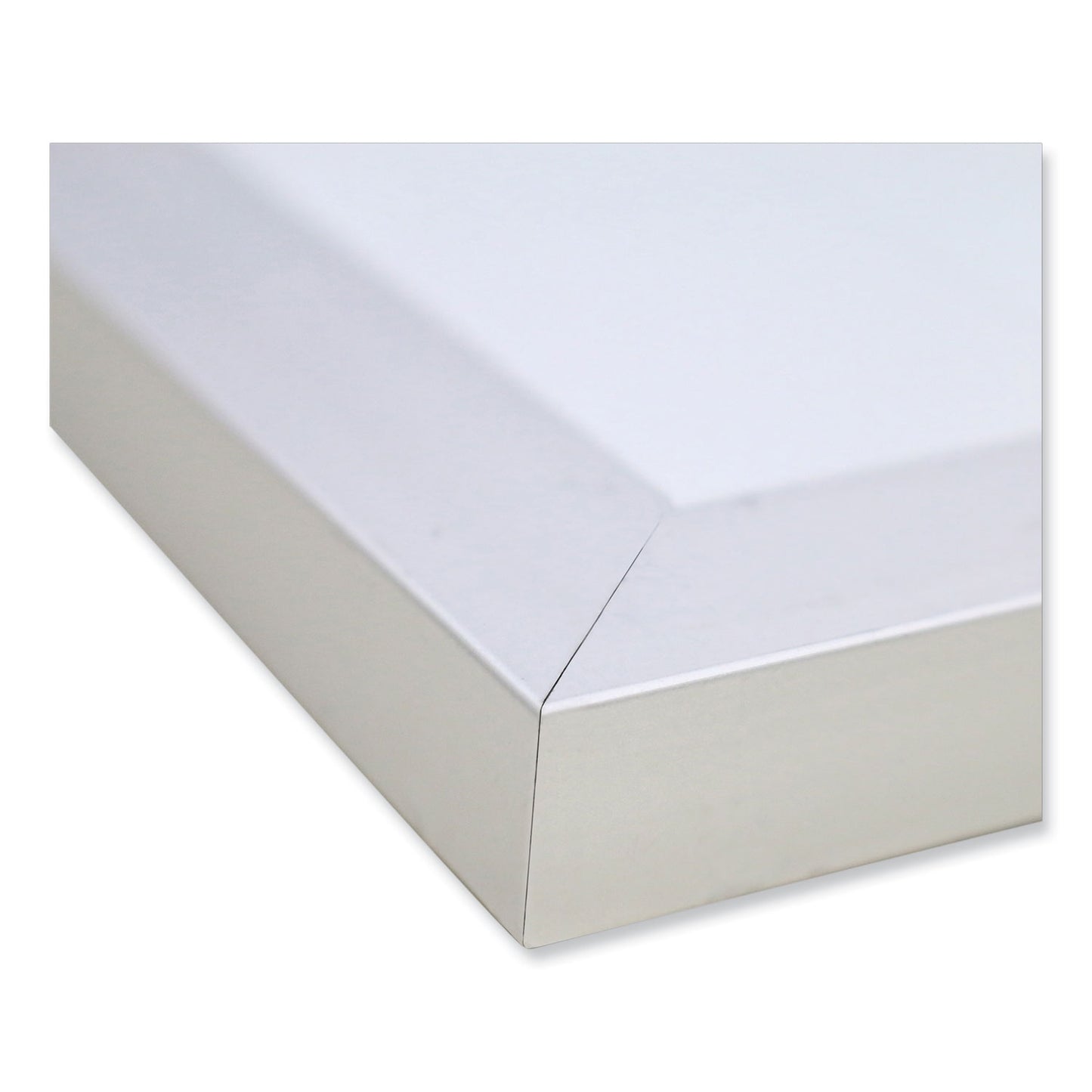 Magnetic Porcelain Whiteboard with Aluminum Frame, 36" x 24", White Surface, Satin Aluminum Frame