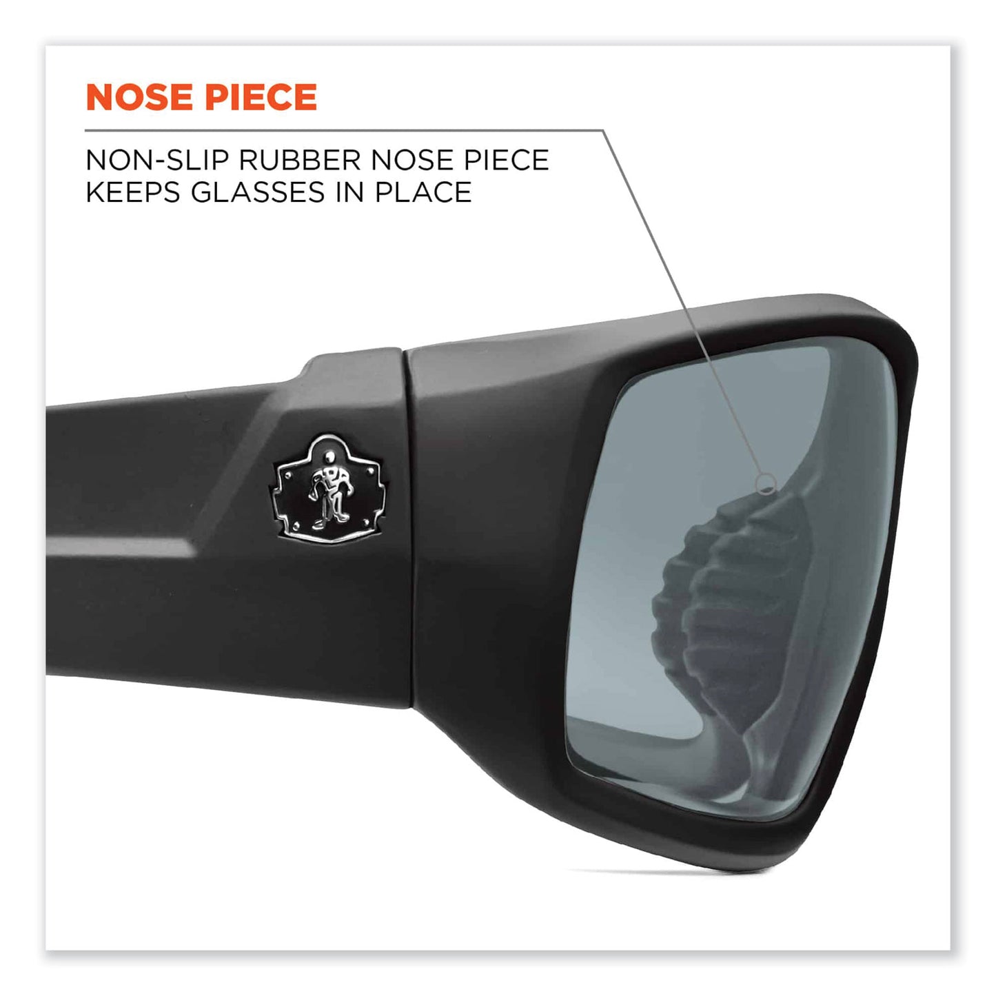 Skullerz Odin Safety Glasses, Black Full Frame, Mirrored Blue Dual Lens