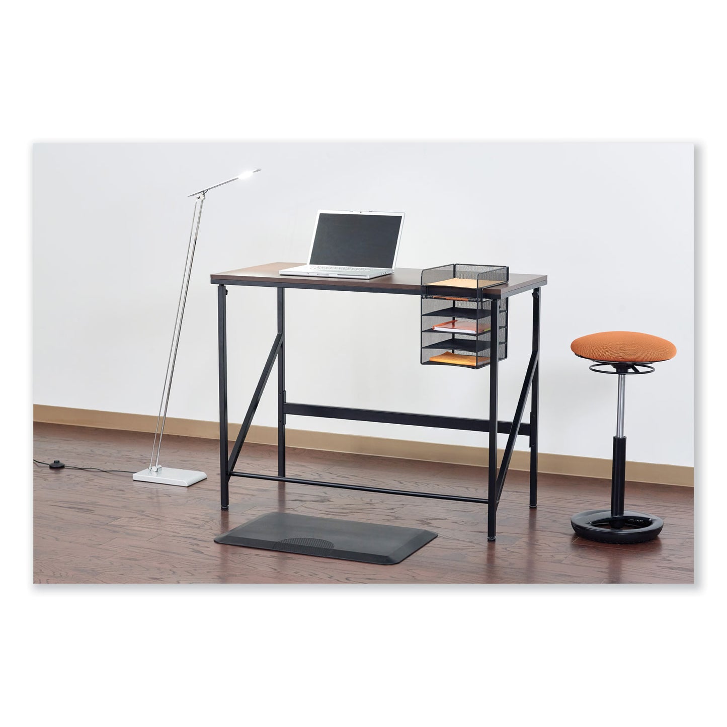 Onyx Horizontal Hanging Storage, 5 Sections, Letter Size Files, 10.25" x 12.4" x 14.4", Black