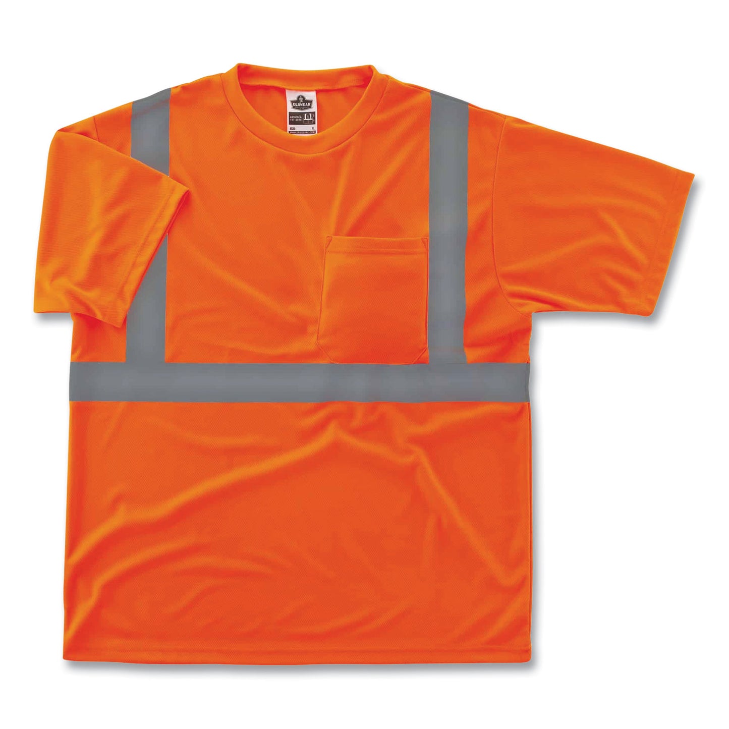 GloWear 8289 Class 2 Hi-Vis T-Shirt, Orange, X-Small
