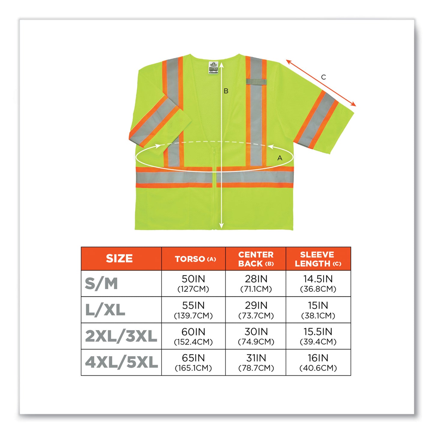 GloWear 8330Z Class 3 Two-Tone Zipper Vest, Polyester, Large/X-Large, Lime