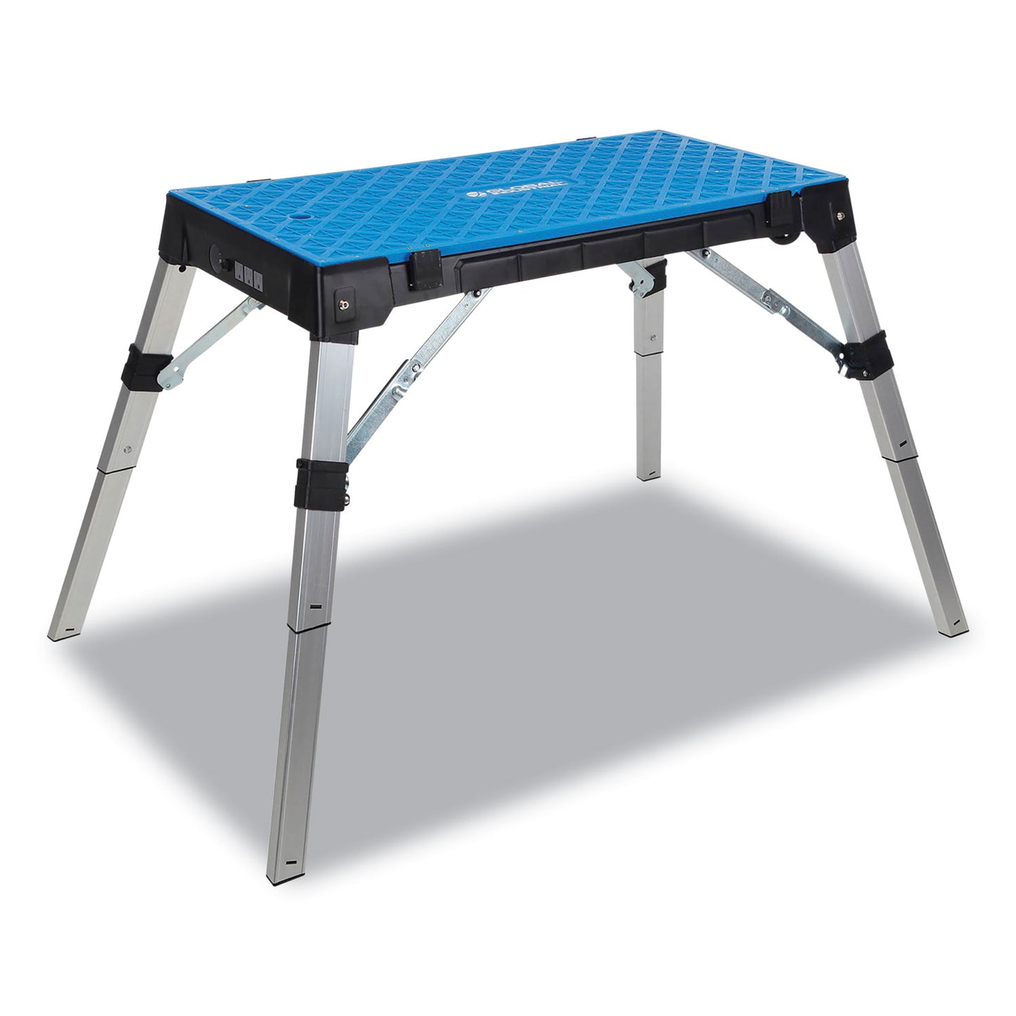 4-in-1 Portable Workbench with Power Strip, 300 to 500 lbs, 38.56 to 53 x 19.86 to 32.28 x 3.56 to 30.5